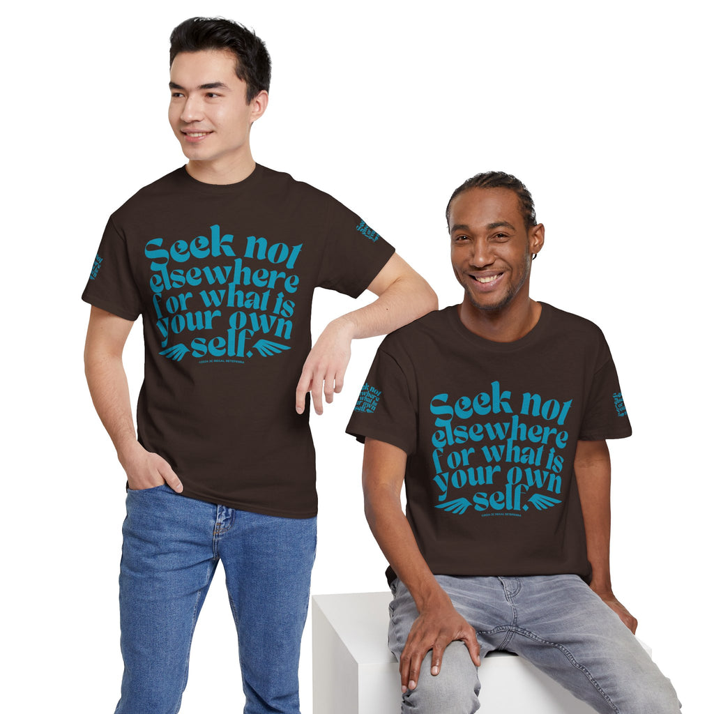 Seek Not Elsewhere (Aqua Edition) Unisex Heavy Cotton Tee