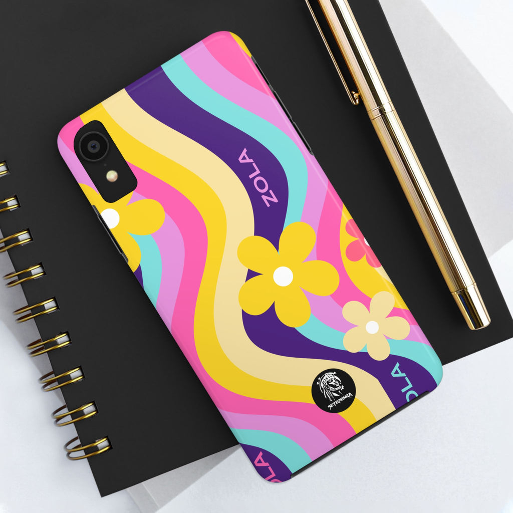 Zola Tough Phone Case (For iPhone, Galaxy & More) - Purple Wave