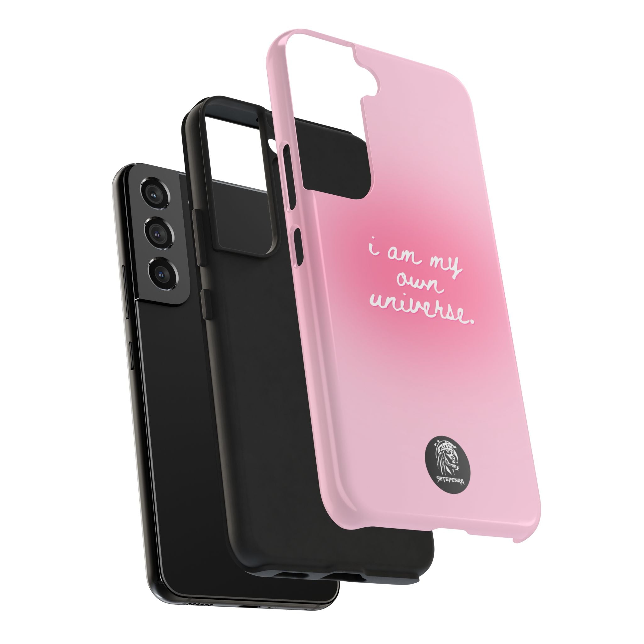 I Am My Own Universe Tough Phone Case (For iPhone, Galaxy & More) - Light Pink