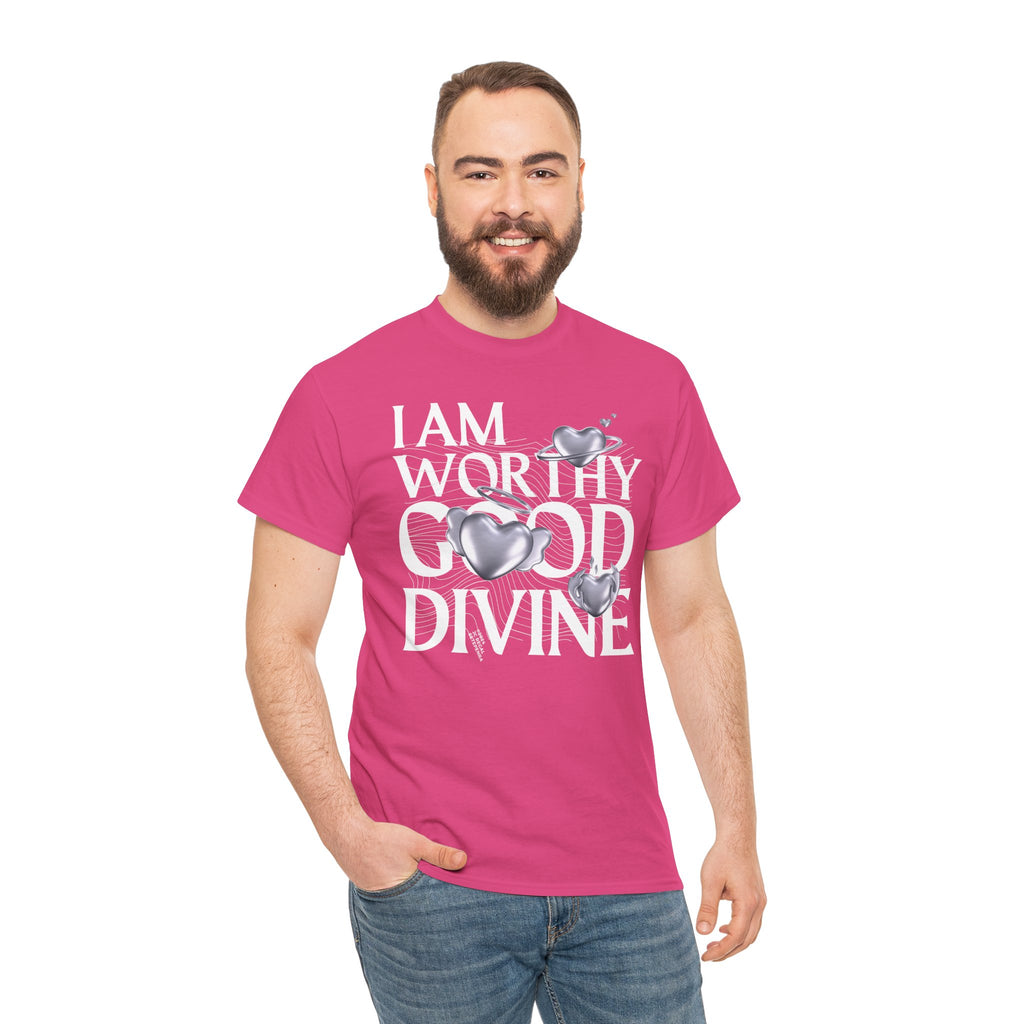 I AM WORTHY GOOD DIVINE Unisex Heavy Cotton Tee