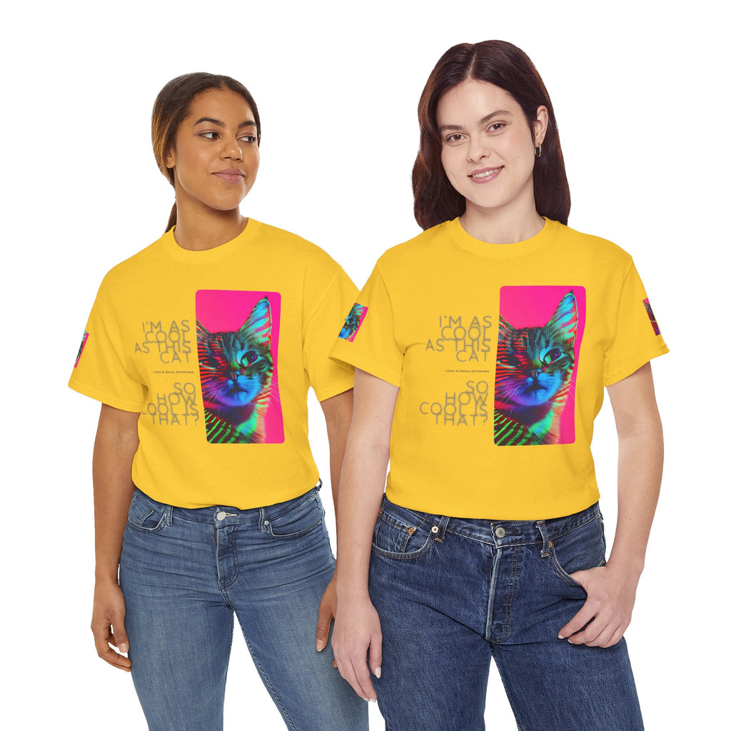 Cool Cat (Whiskers 2) Unisex Heavy Cotton Tee