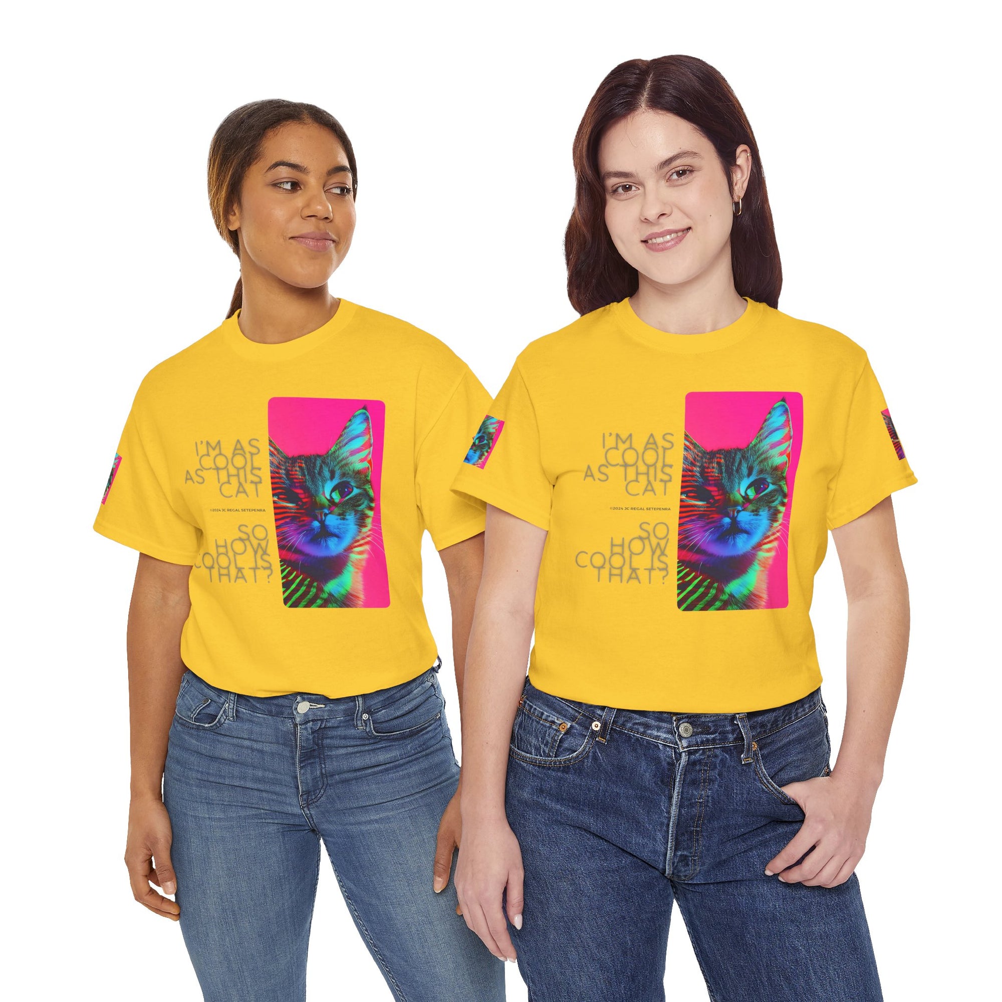 Cool Cat (Whiskers 2) Unisex Heavy Cotton Tee