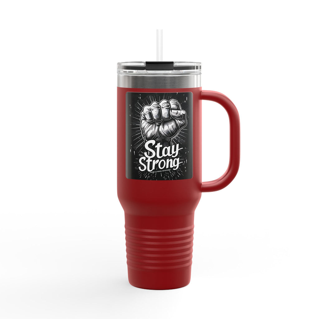 Stay Strong Insulated Travel Mug, 40oz