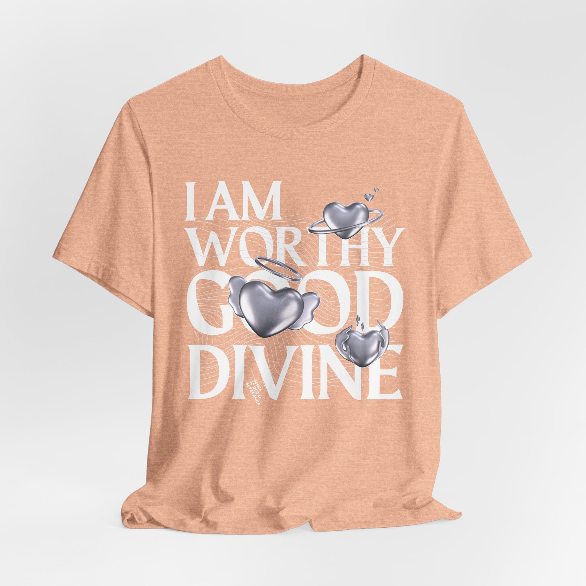 I AM WORTHY GOOD DIVINE Unisex Jersey Short Sleeve Tee
