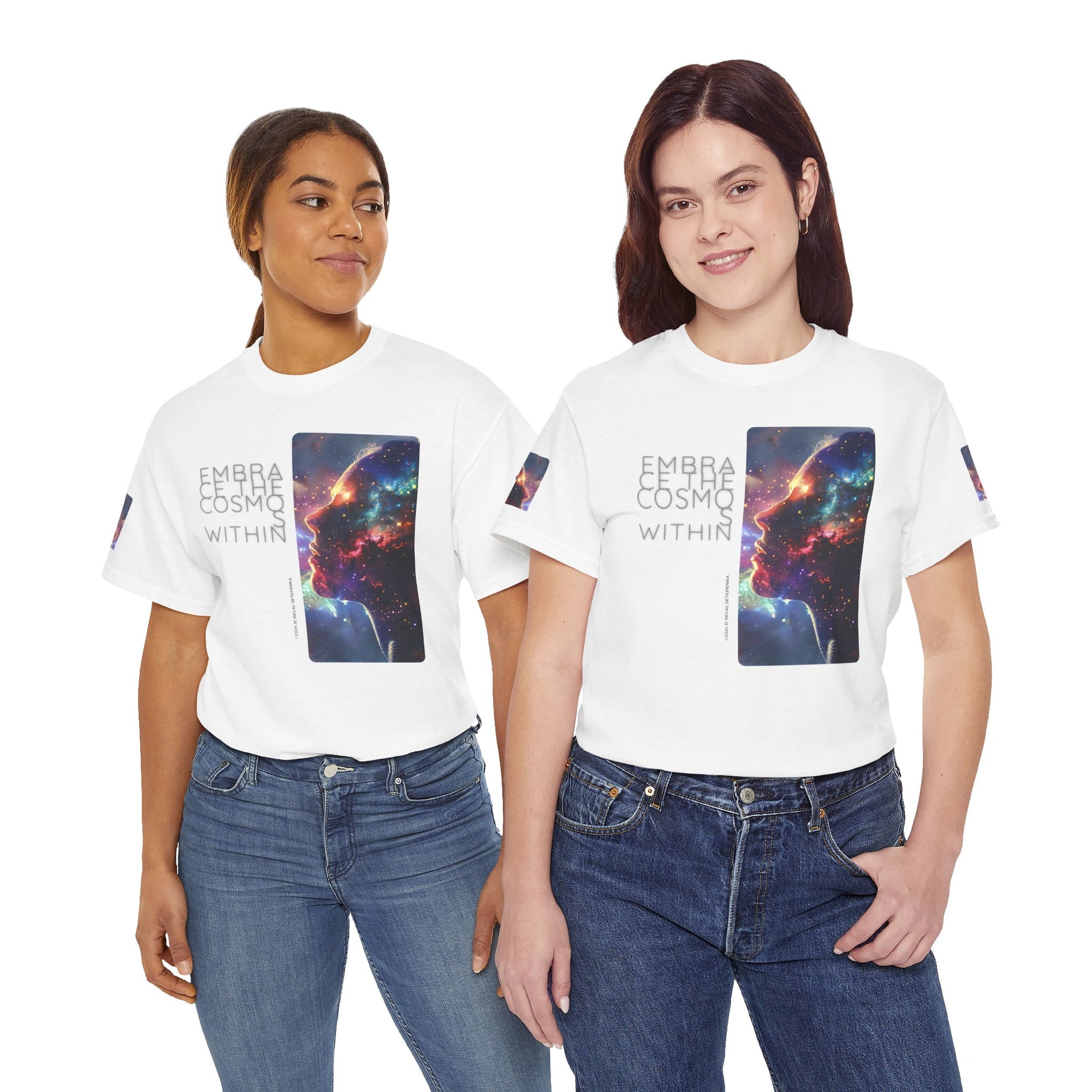 Embrace The Cosmos Within Unisex Heavy Cotton Tee