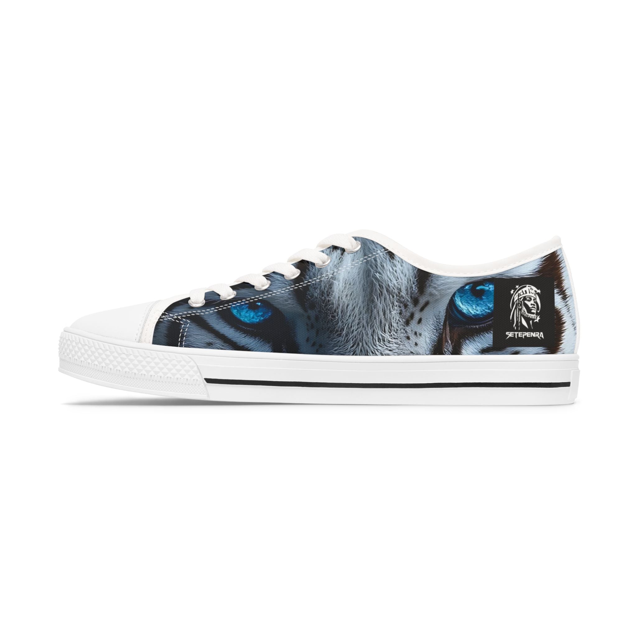 Primal Power Women's Low Top Sneakers - White Tiger (1st Edition) SETEPENRA Shoes.