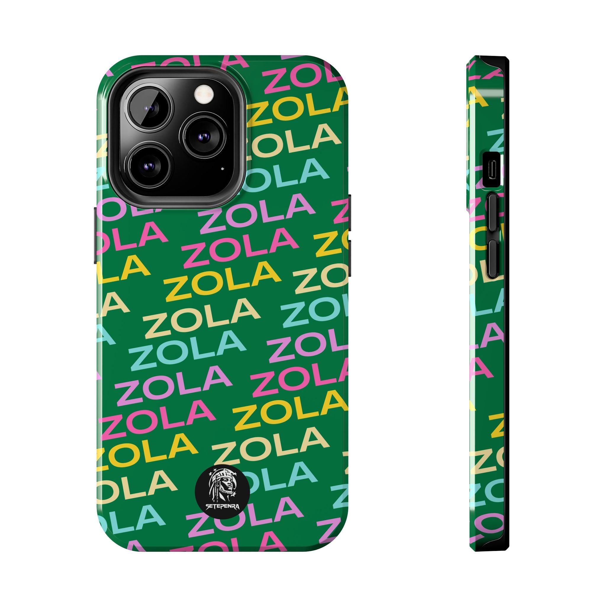 Zola Tough Phone Case (For iPhone, Galaxy & More) - Dark Green SETEPENRA Phone Case.
