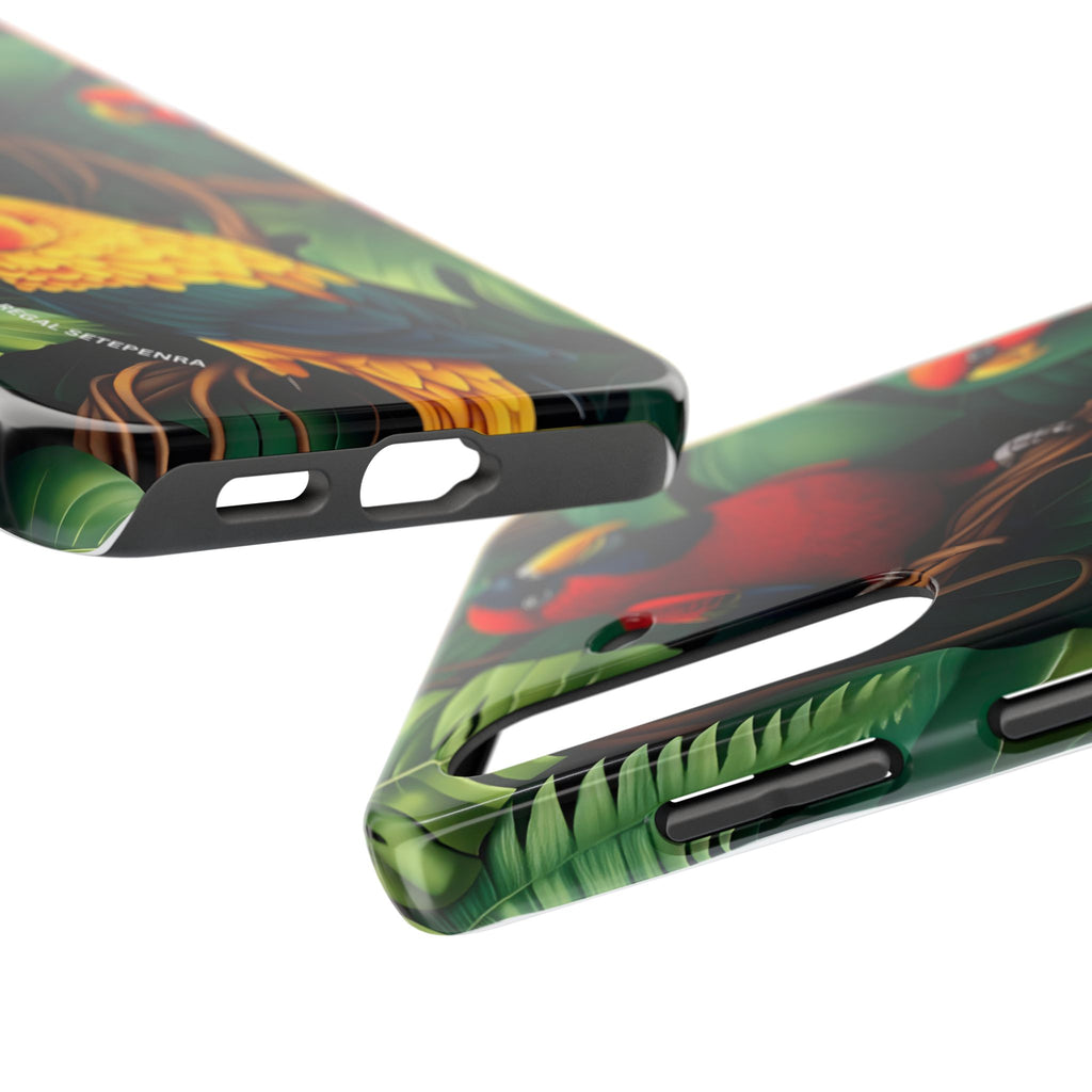 Tri-Parrot Tough Phone Case (For iPhone, Galaxy & More)