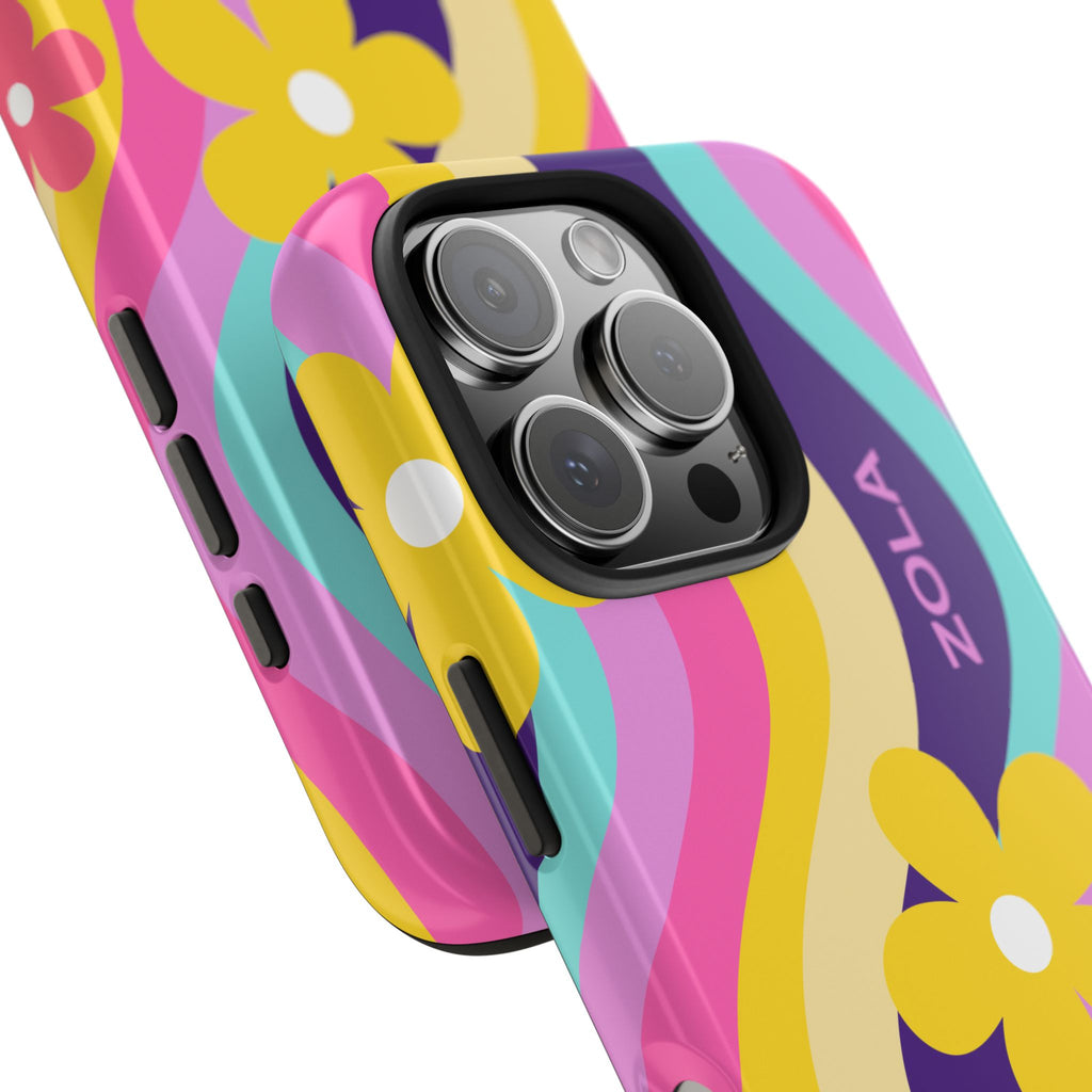 Zola Tough Phone Case (For iPhone, Galaxy & More) - Purple Wave