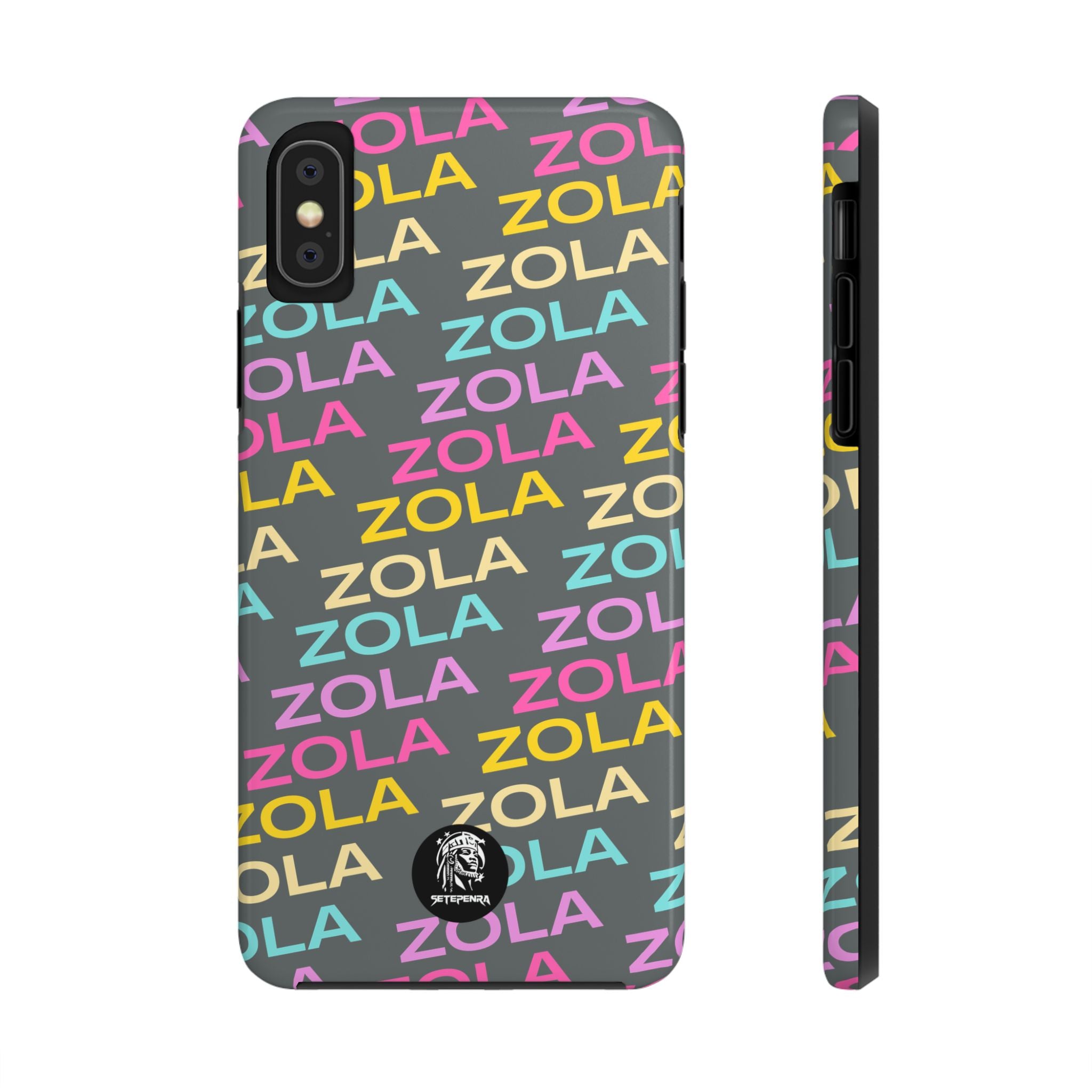 Zola Tough Phone Case (For iPhone, Galaxy & More) - Dark Grey SETEPENRA Phone Case.