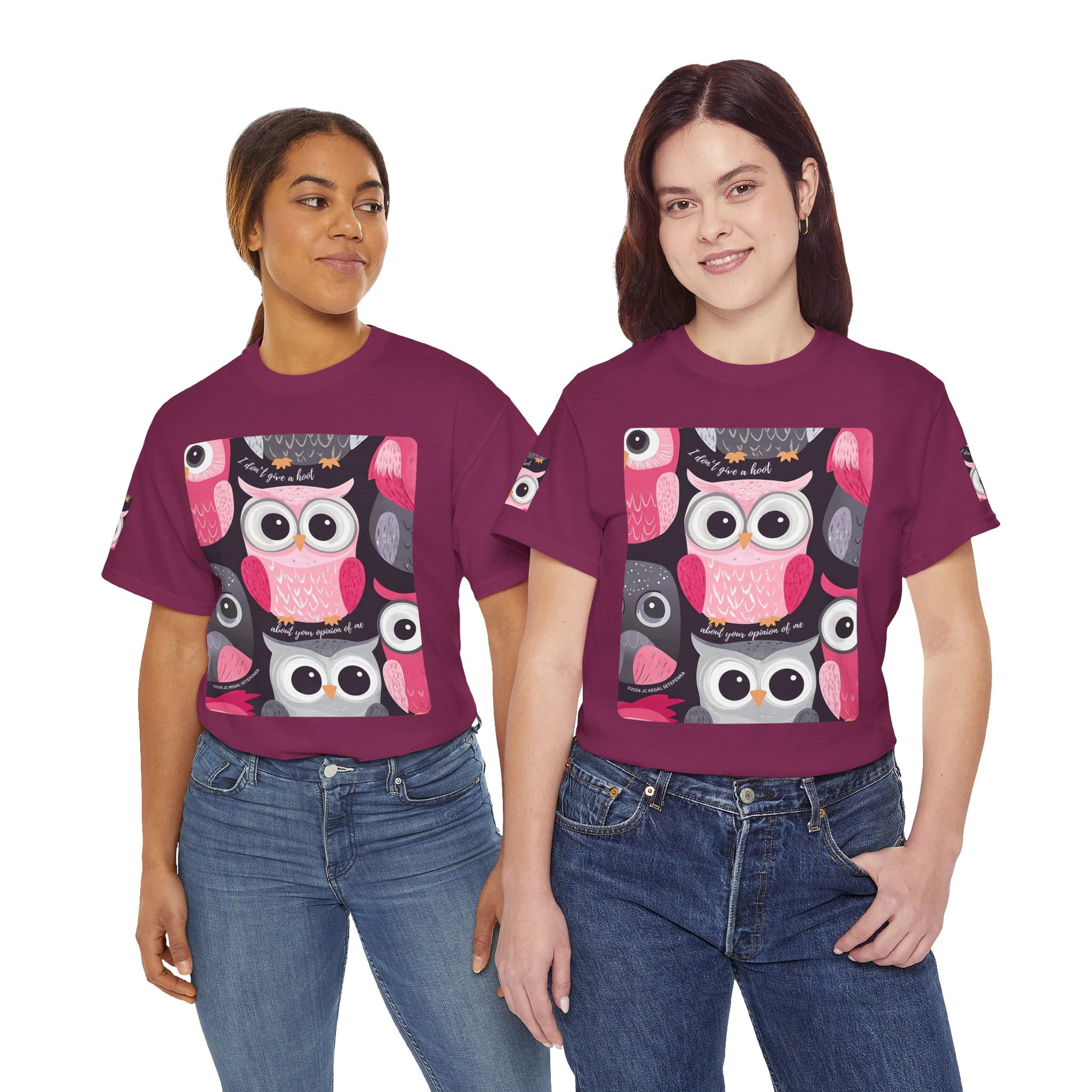 Don't Give A Hoot Unisex Heavy Cotton Tee