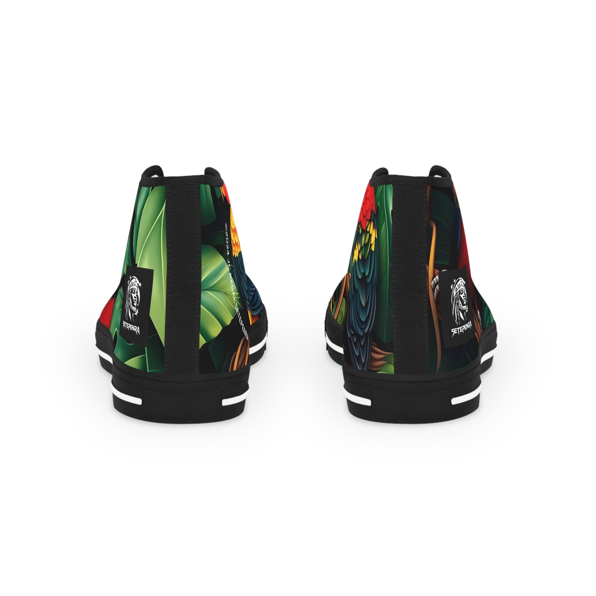 Tri-Parrot Men's High Top Sneakers SETEPENRA Shoes.