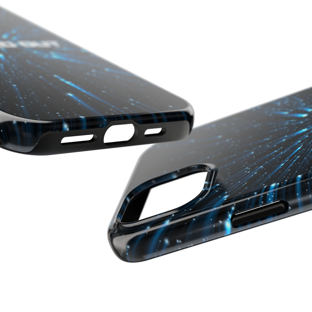 Spaced Out Tough Phone Case — Cosmic Space Warp Protective Cover