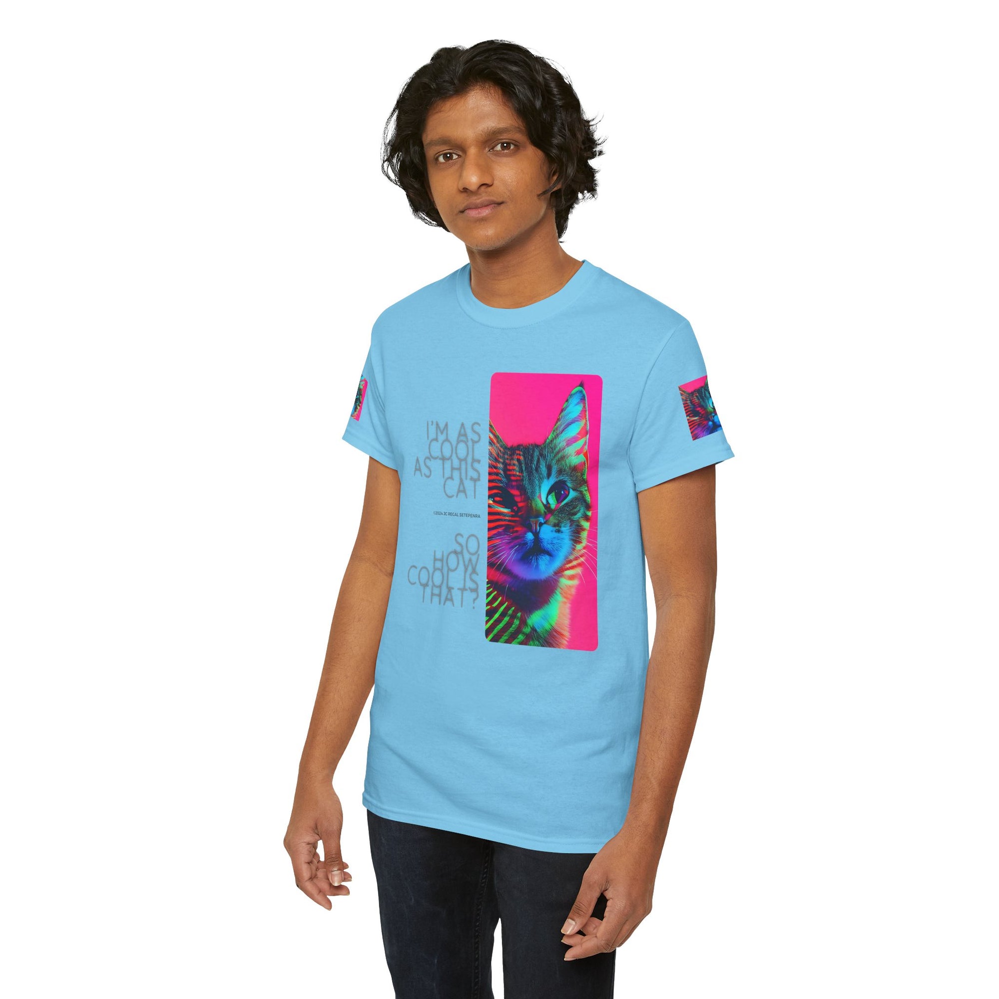 Cool Cat (Whiskers 2) Unisex Heavy Cotton Tee