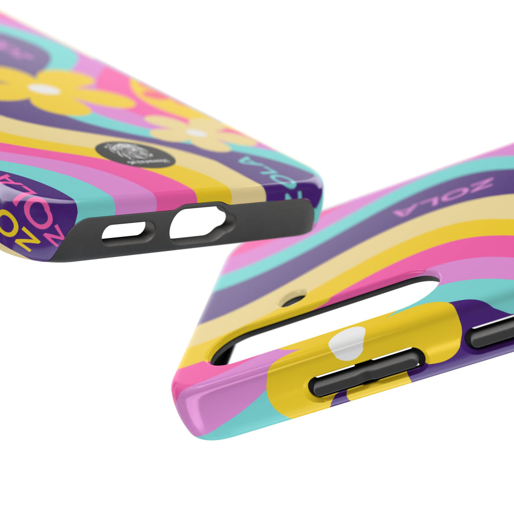 Zola Tough Phone Case (For iPhone, Galaxy & More) - Purple Wave