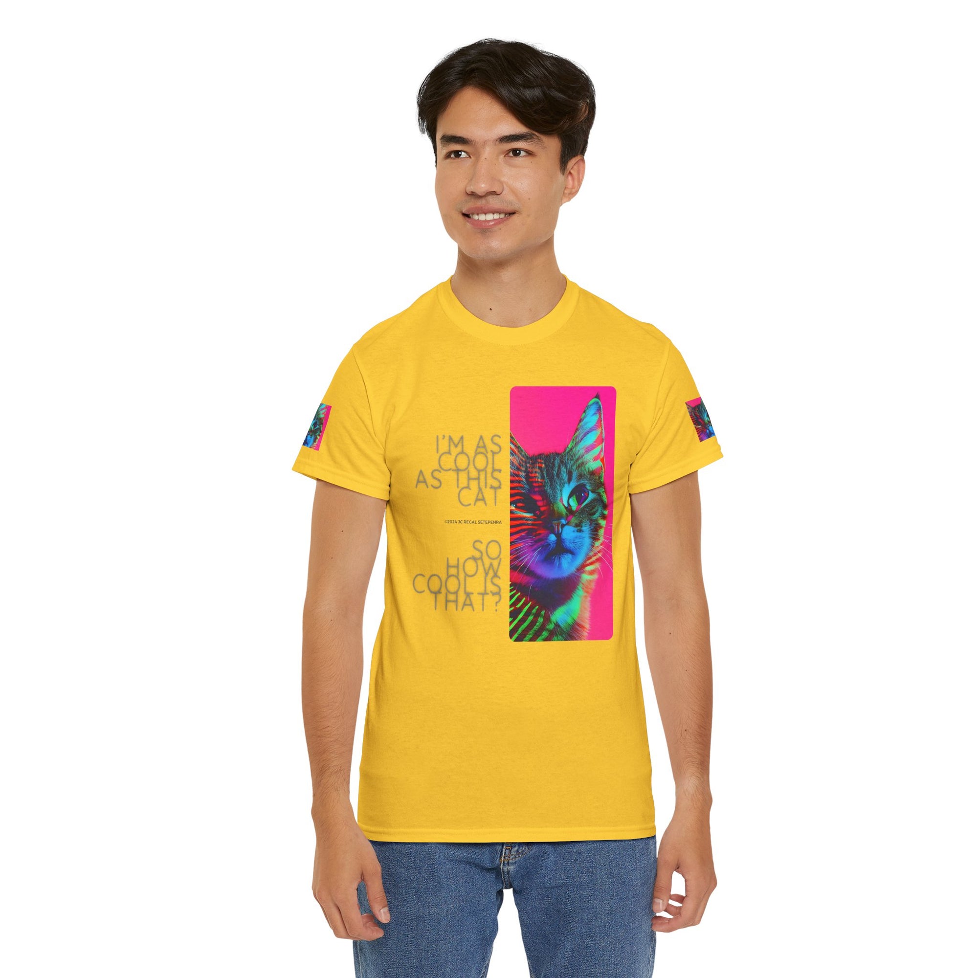 Cool Cat (Whiskers 2) Unisex Heavy Cotton Tee