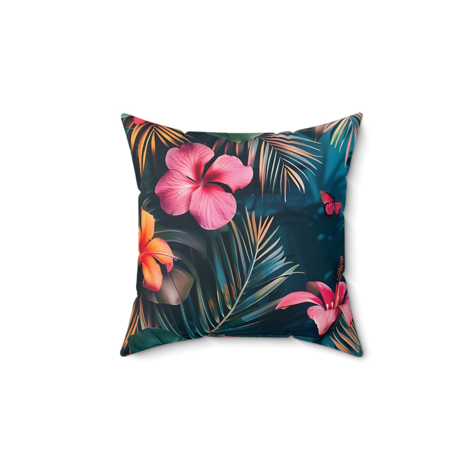 Tropican Retreat (Scene 4) Faux Suede Square Pillow SETEPENRA Home Decor.