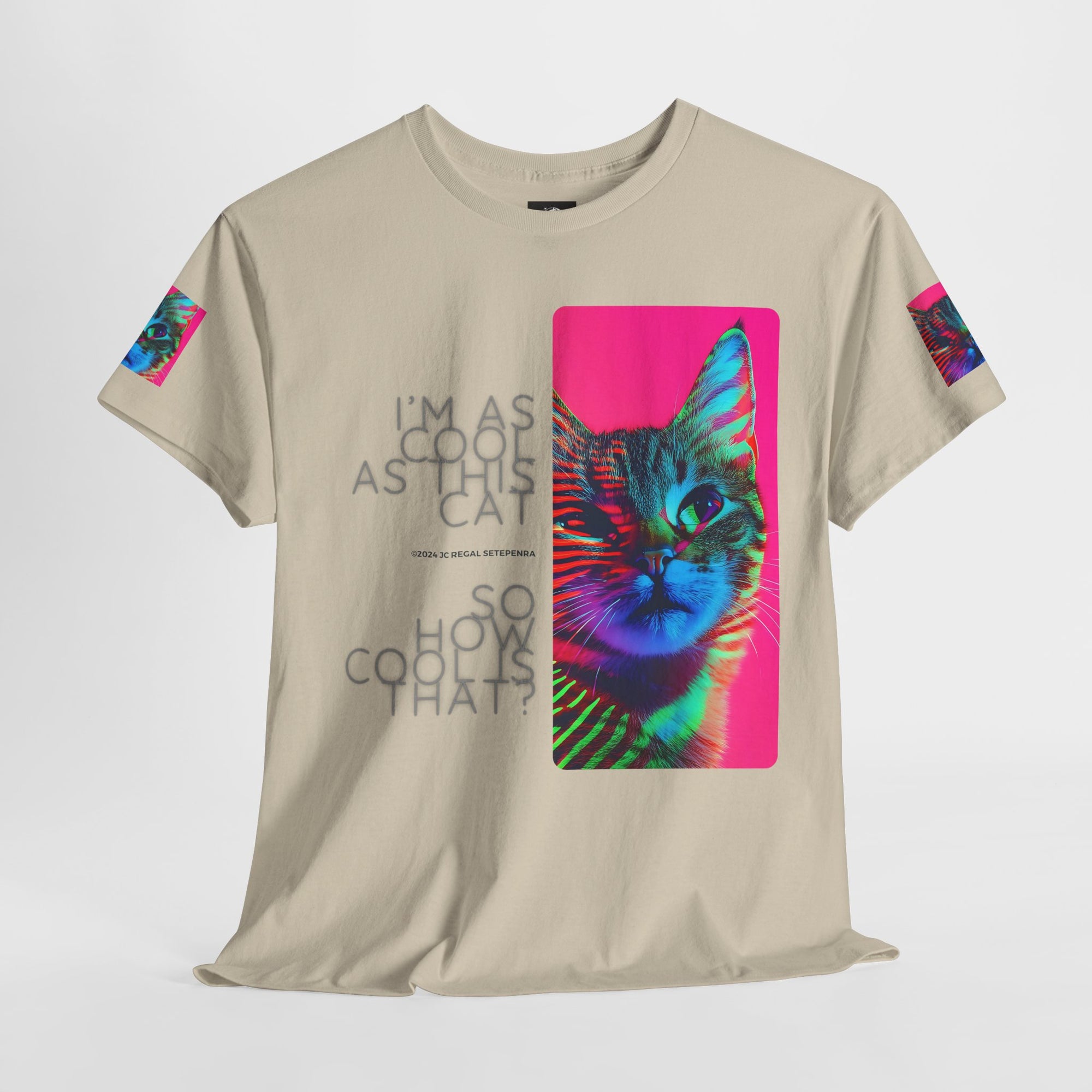 Cool Cat (Whiskers 2) Unisex Heavy Cotton Tee
