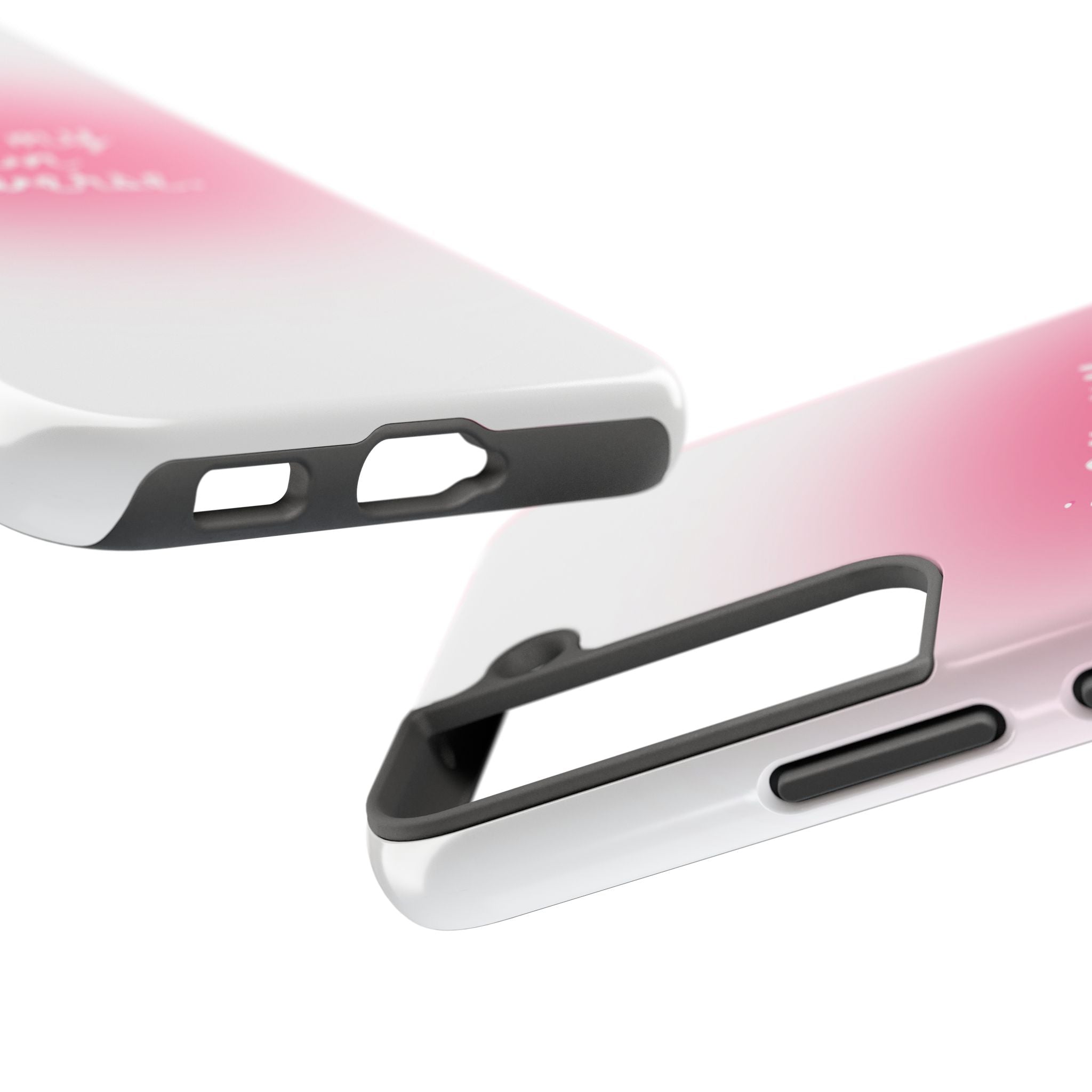 I Am My Own Universe — Pink On White Protective Cover Tough Phone Case