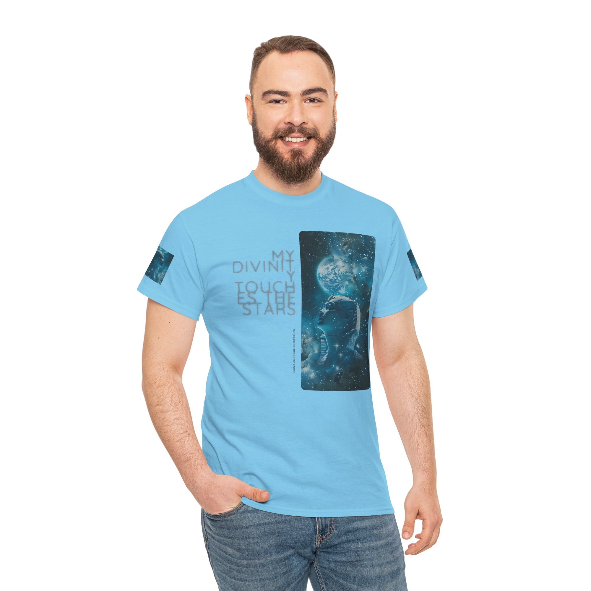 My Divinity Touches The Stars Unisex Heavy Cotton Tee