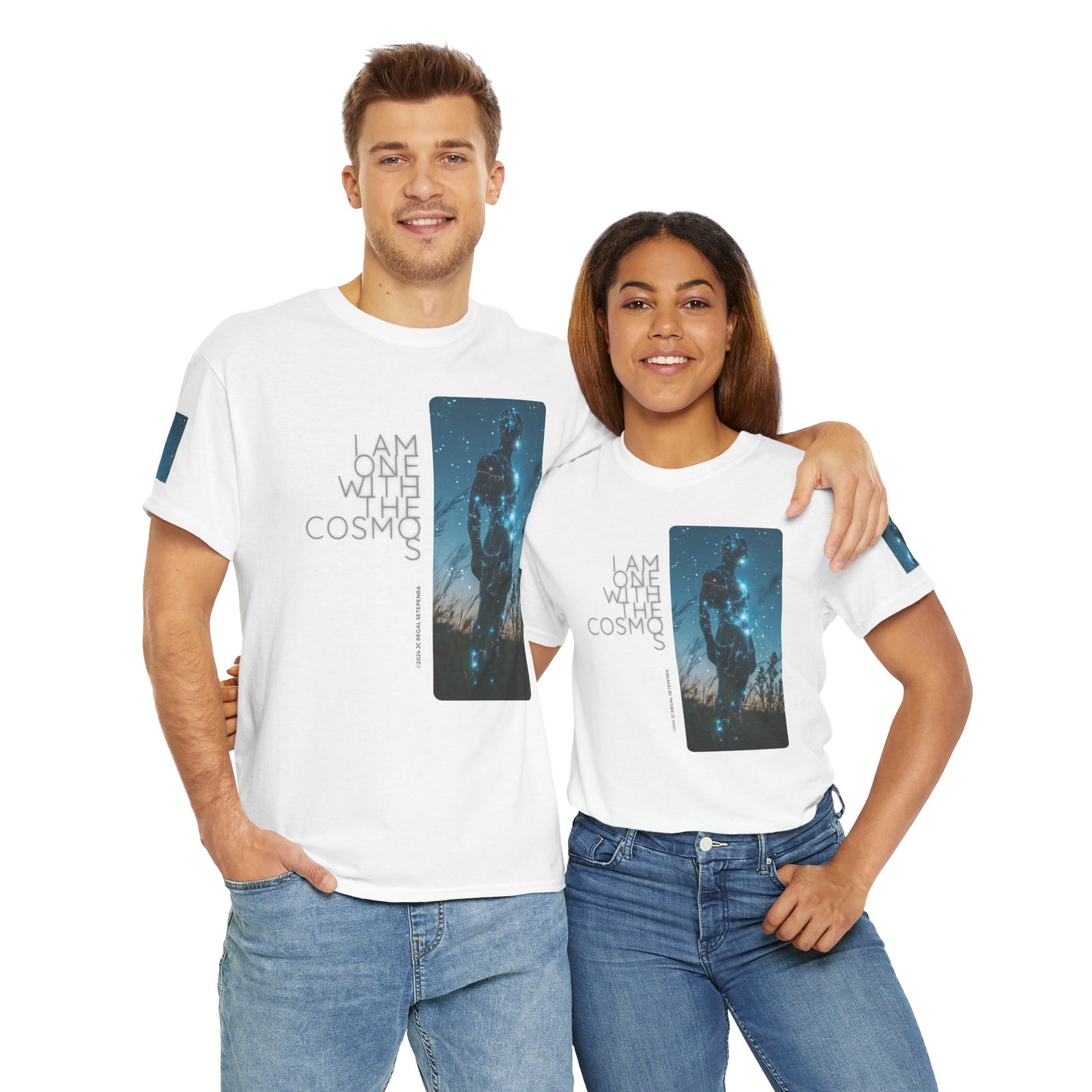 One With The Cosmos Unisex Heavy Cotton Tee