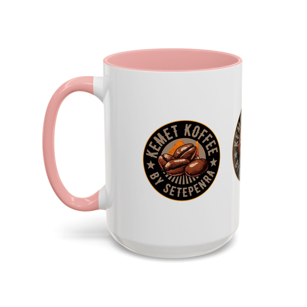Kemet Koffee By Setepenra Accent Coffee Mug, 11oz, 15oz (Various Colors)