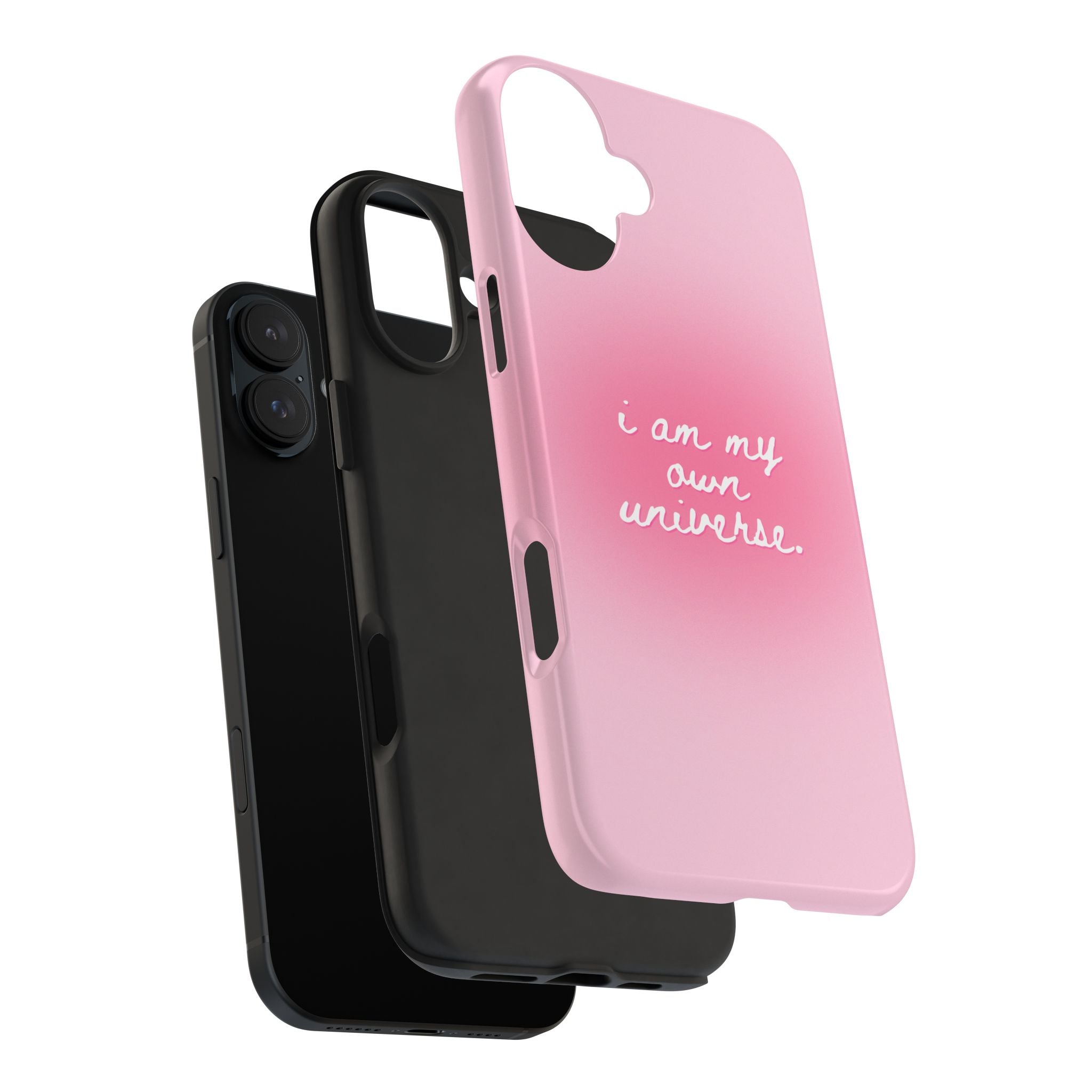 I Am My Own Universe — Pink Gradient Protective Cover Tough Phone Case