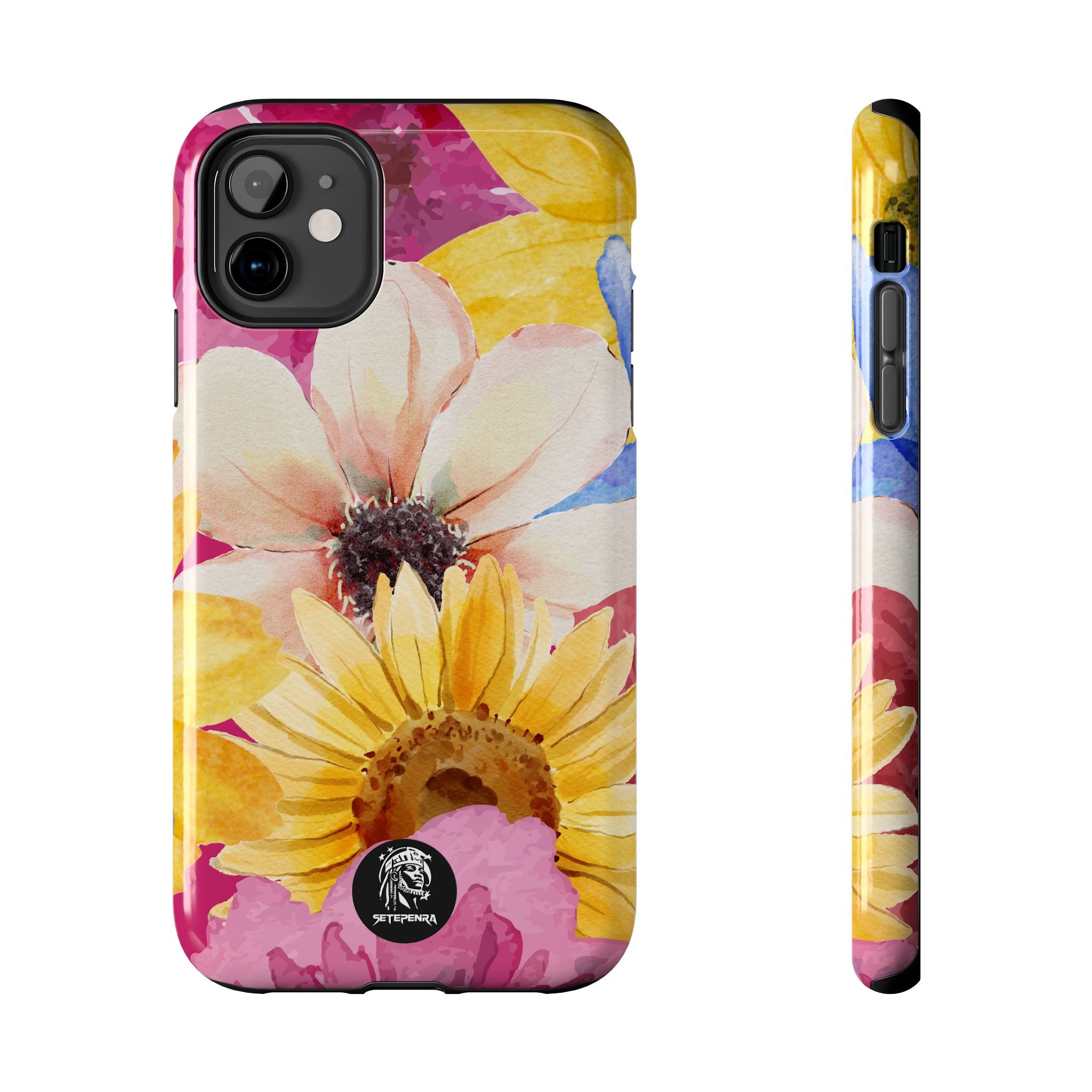 Watercolor Flowers Tough Phone Case (For iPhone, Galaxy & More) SETEPENRA Phone Case.