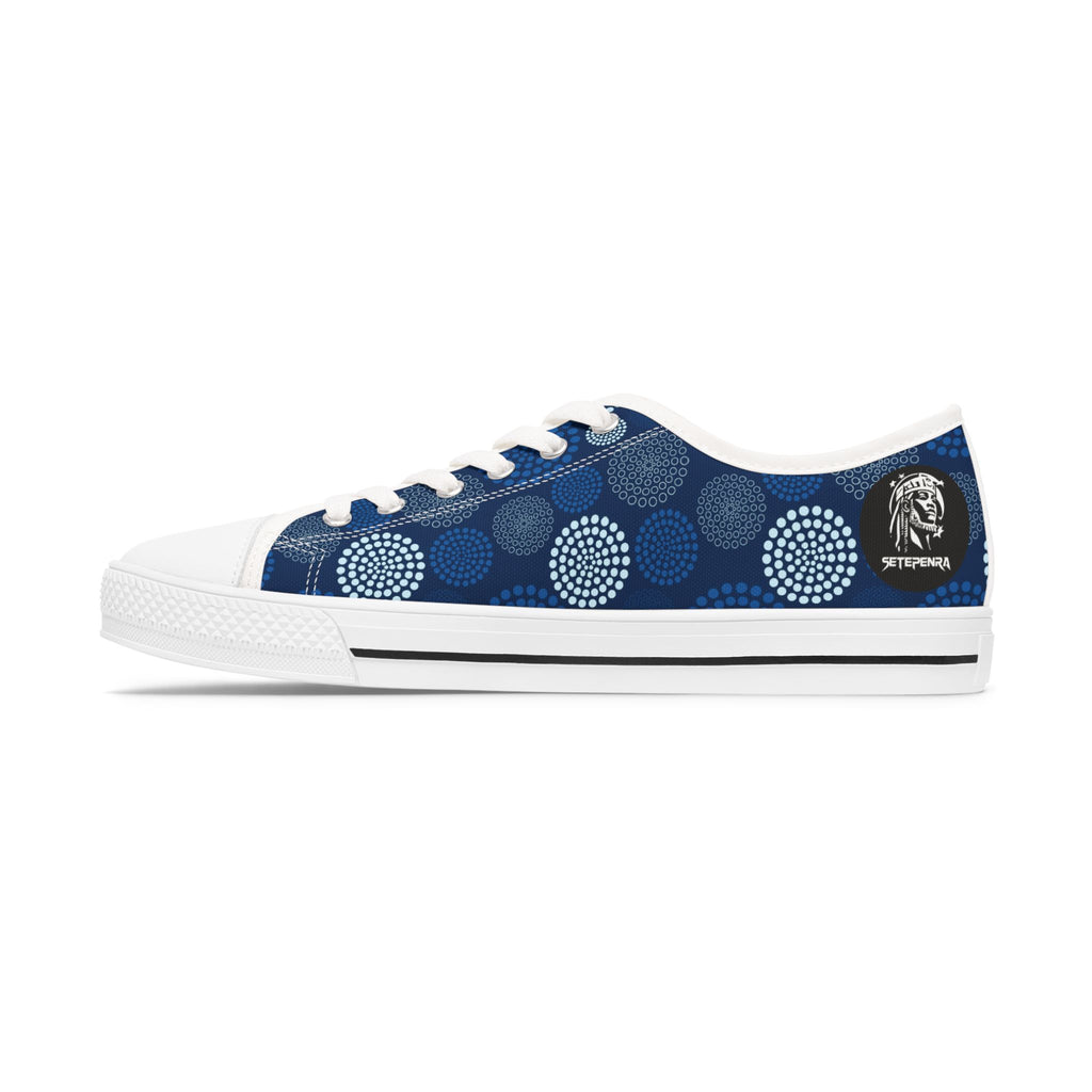 Kaleido Blue Women's Low Top Sneakers