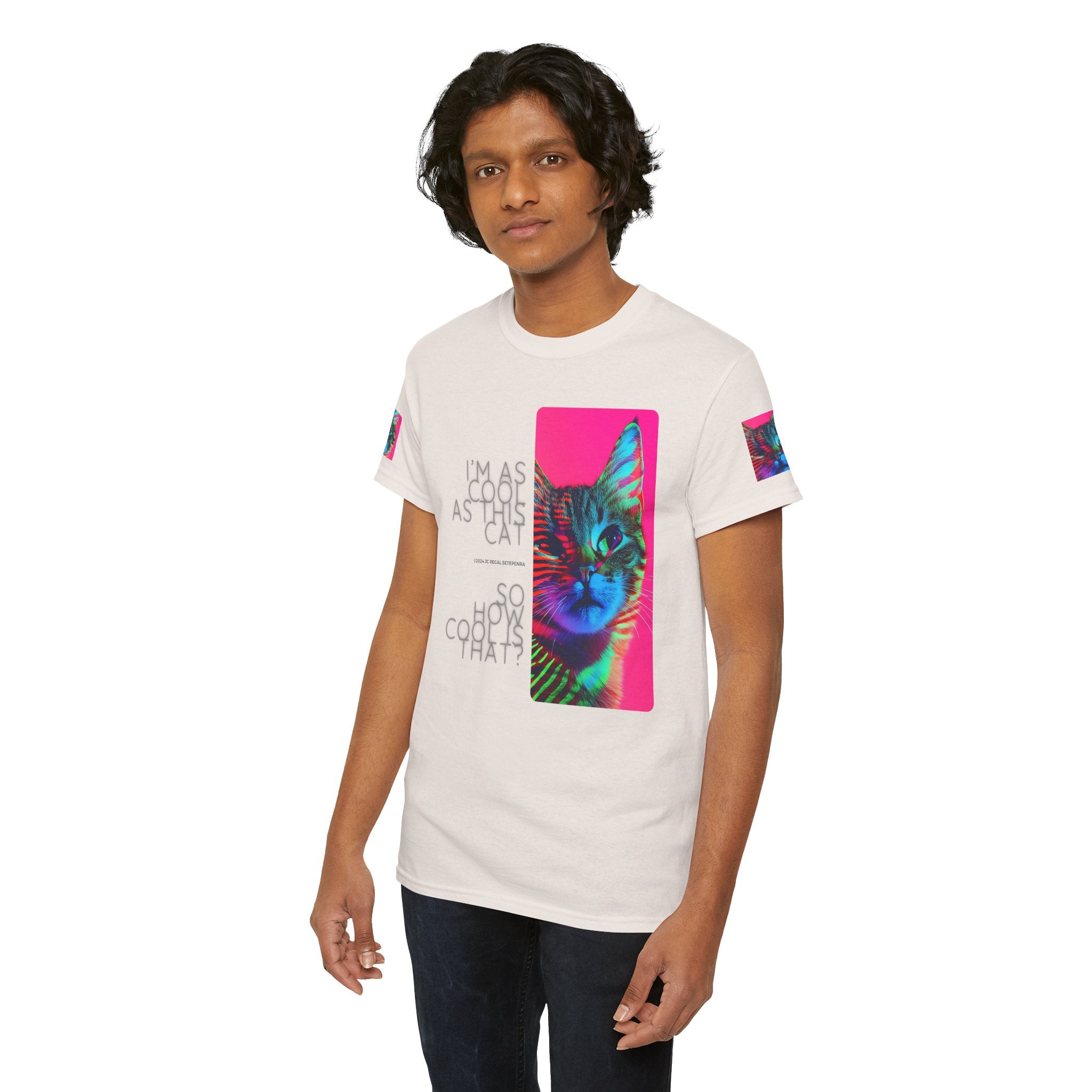 Cool Cat (Whiskers 2) Unisex Heavy Cotton Tee