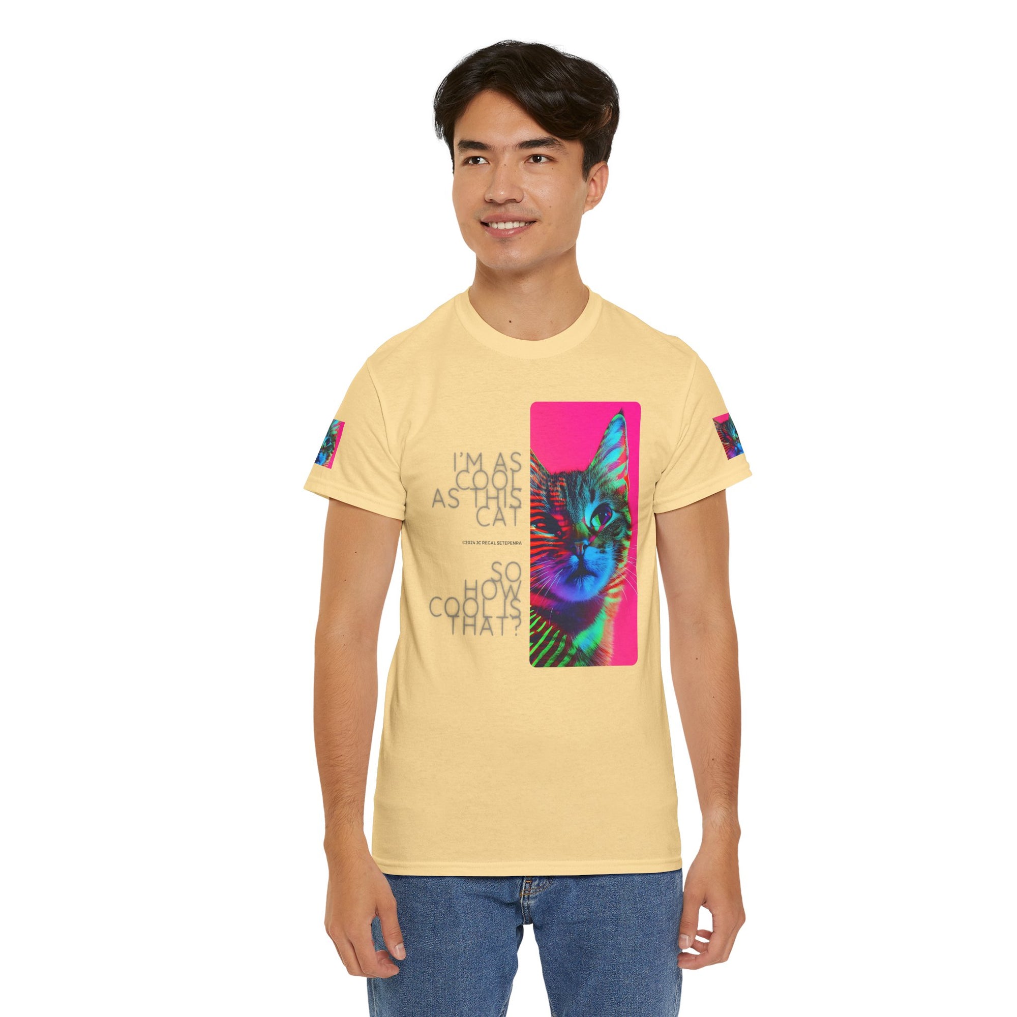 Cool Cat (Whiskers 2) Unisex Heavy Cotton Tee