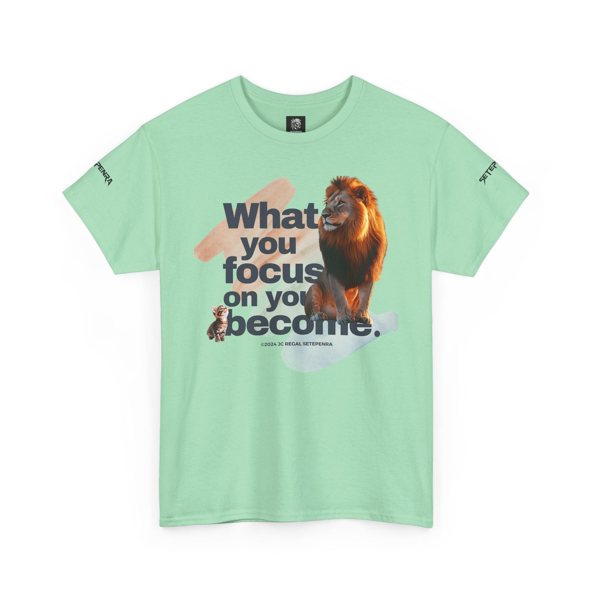 What You Focus On You Become Unisex Heavy Cotton Tee
