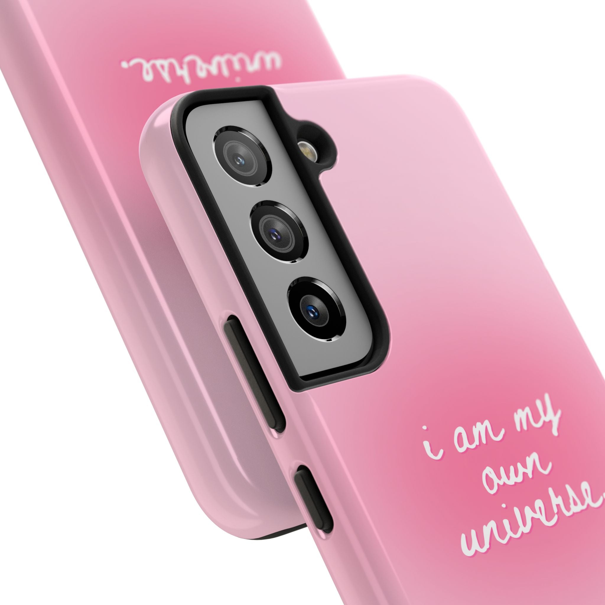 I Am My Own Universe Tough Phone Case (For iPhone, Galaxy & More) - Light Pink