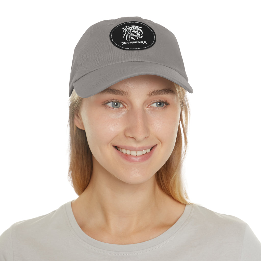 SETEPENRA Dad Hat with Leather Patch (Round)
