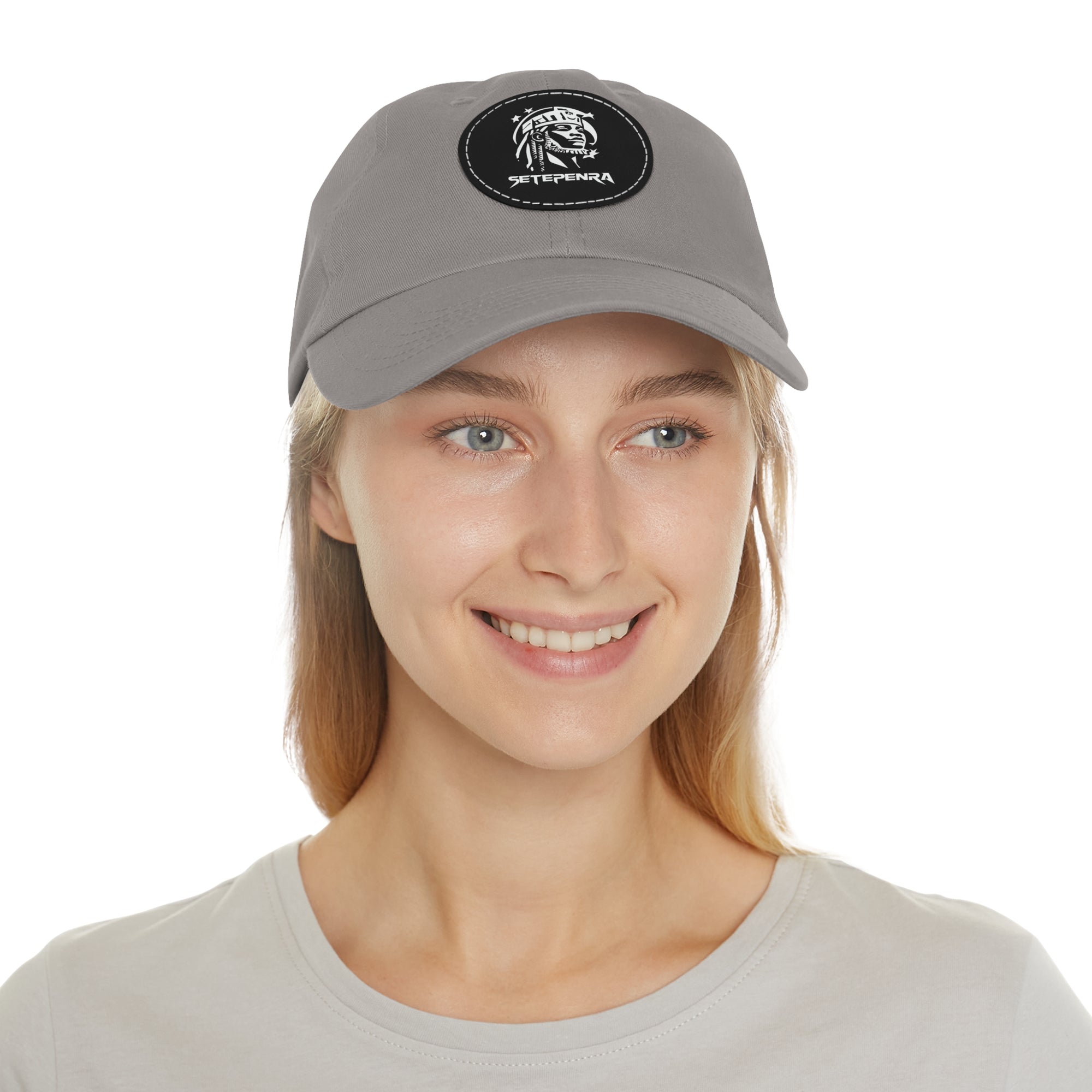SETEPENRA Dad Hat with Leather Patch (Round)