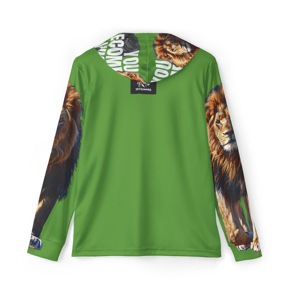 You Become What You Believe Men's Sports Warmup Hoodie (Green) SETEPENRA All Over Prints.