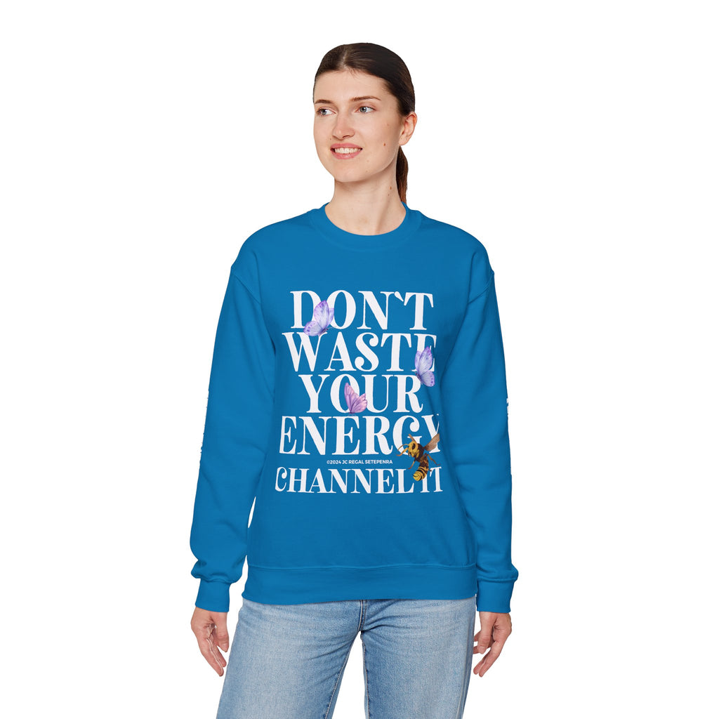 Channel It Unisex Heavy Blend™ Crewneck Sweatshirt (White Print)