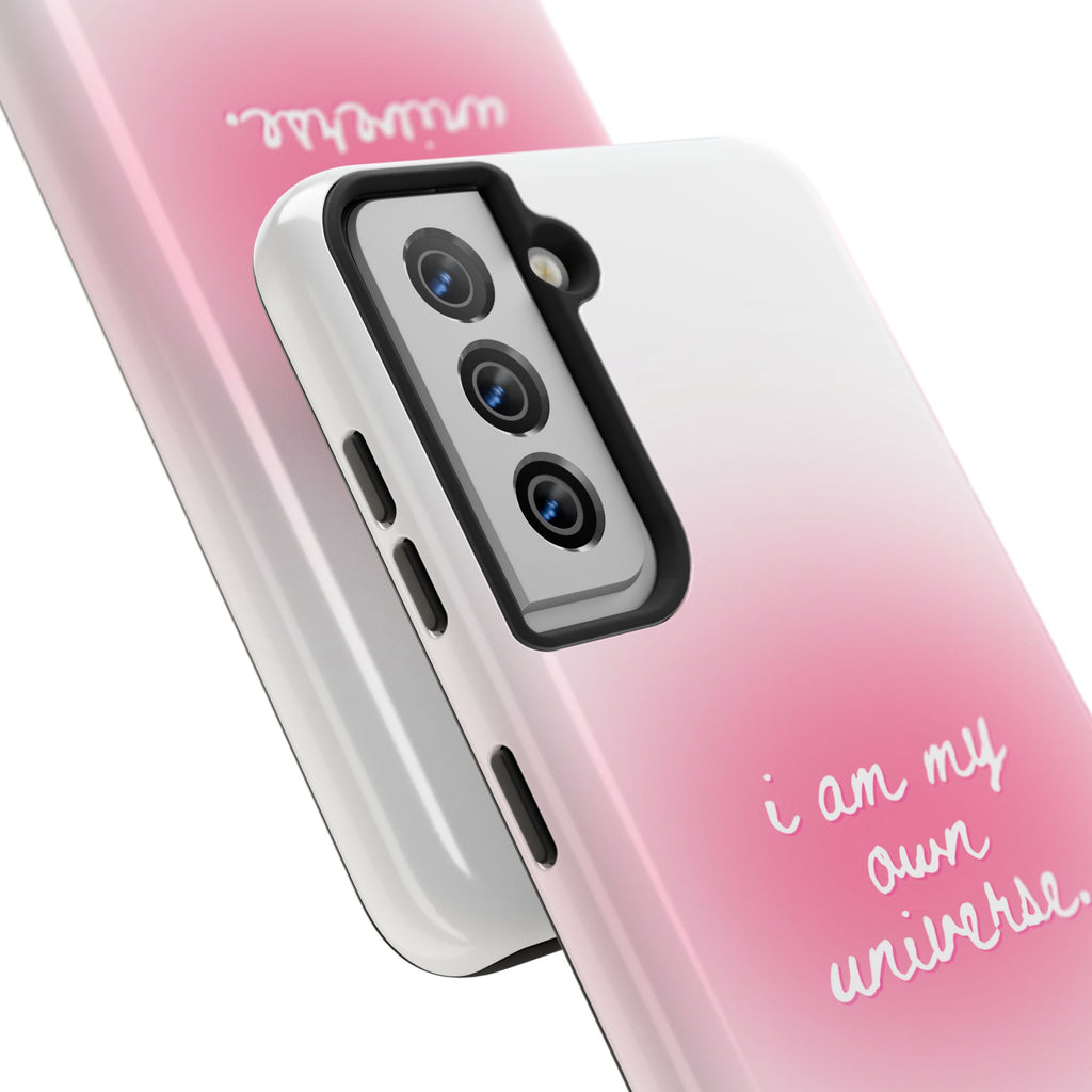 I Am My Own Universe Tough Phone Case (For iPhone, Galaxy & More) - White