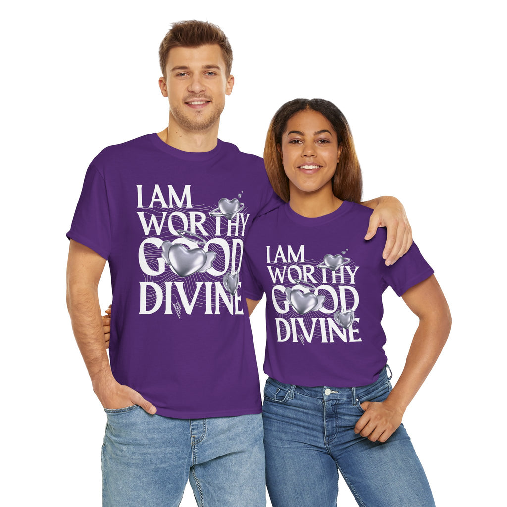 I AM WORTHY GOOD DIVINE Unisex Heavy Cotton Tee