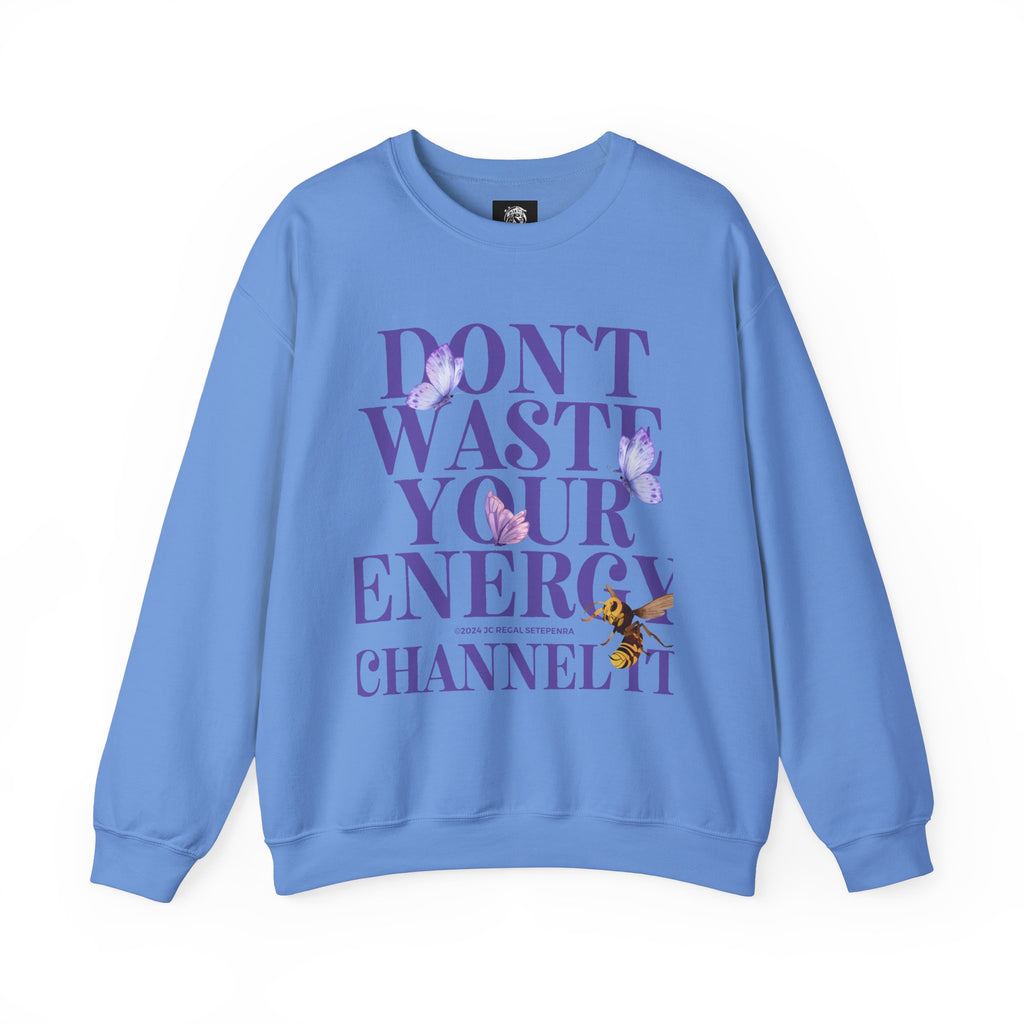 Channel It Unisex Heavy Blend™ Crewneck Sweatshirt (Purple Print) SETEPENRA Sweatshirt.