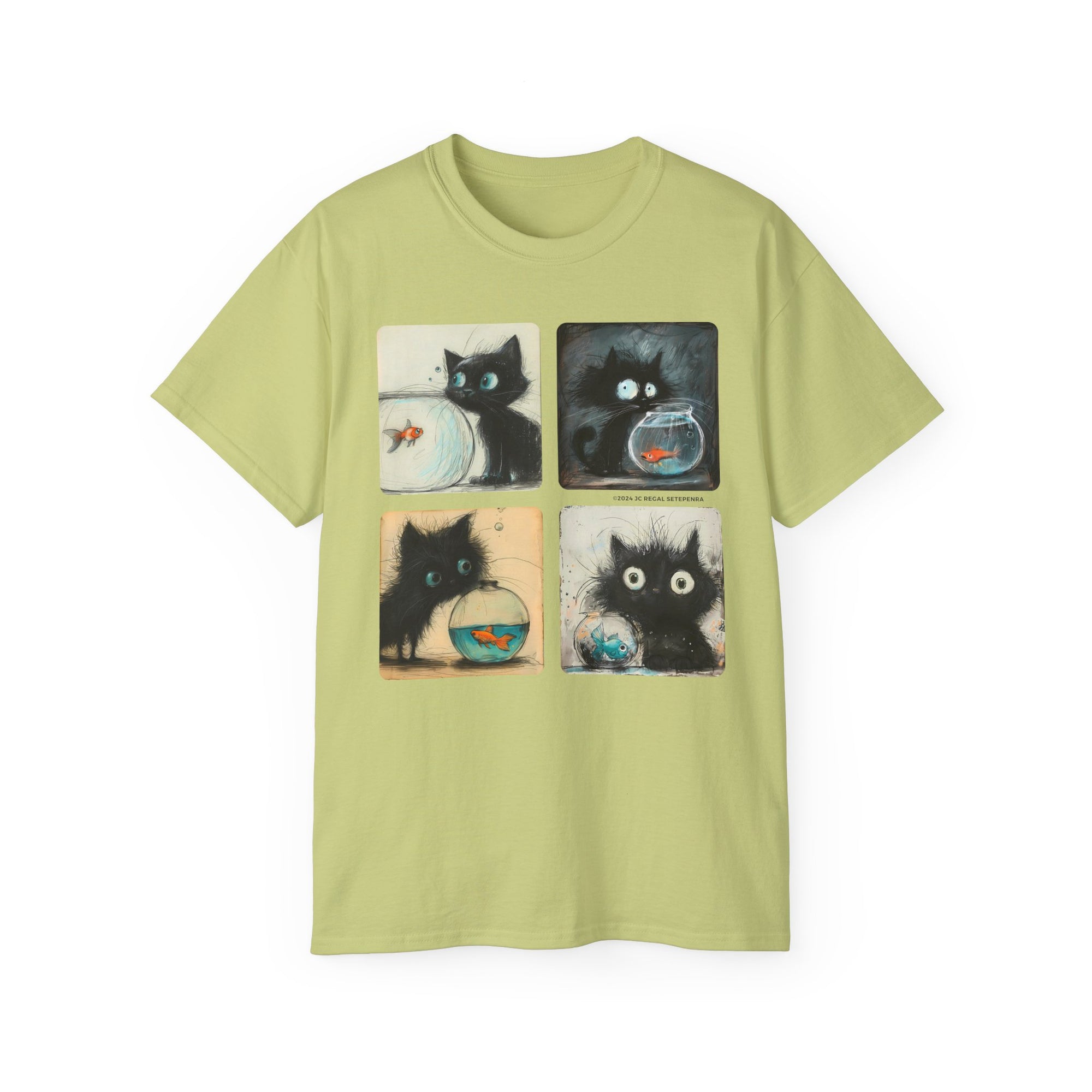 Fishy Kitty Unisex Ultra Cotton Tee SETEPENRA T-Shirt.