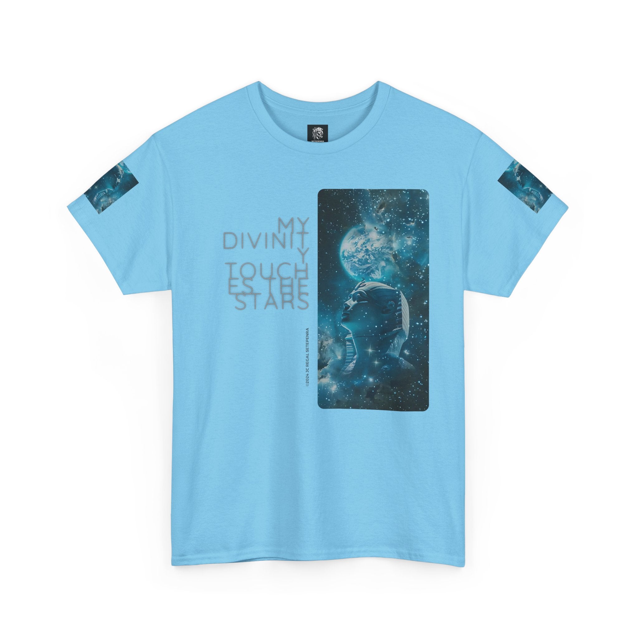 My Divinity Touches The Stars Unisex Heavy Cotton Tee SETEPENRA T-Shirt.