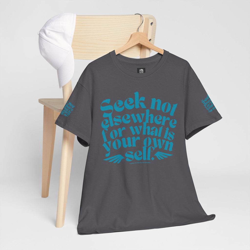 Seek Not Elsewhere (Aqua Edition) Unisex Heavy Cotton Tee