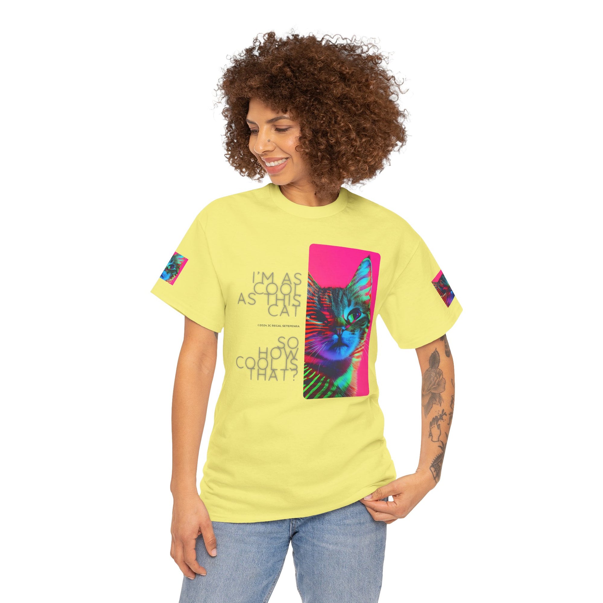 Cool Cat (Whiskers 2) Unisex Heavy Cotton Tee