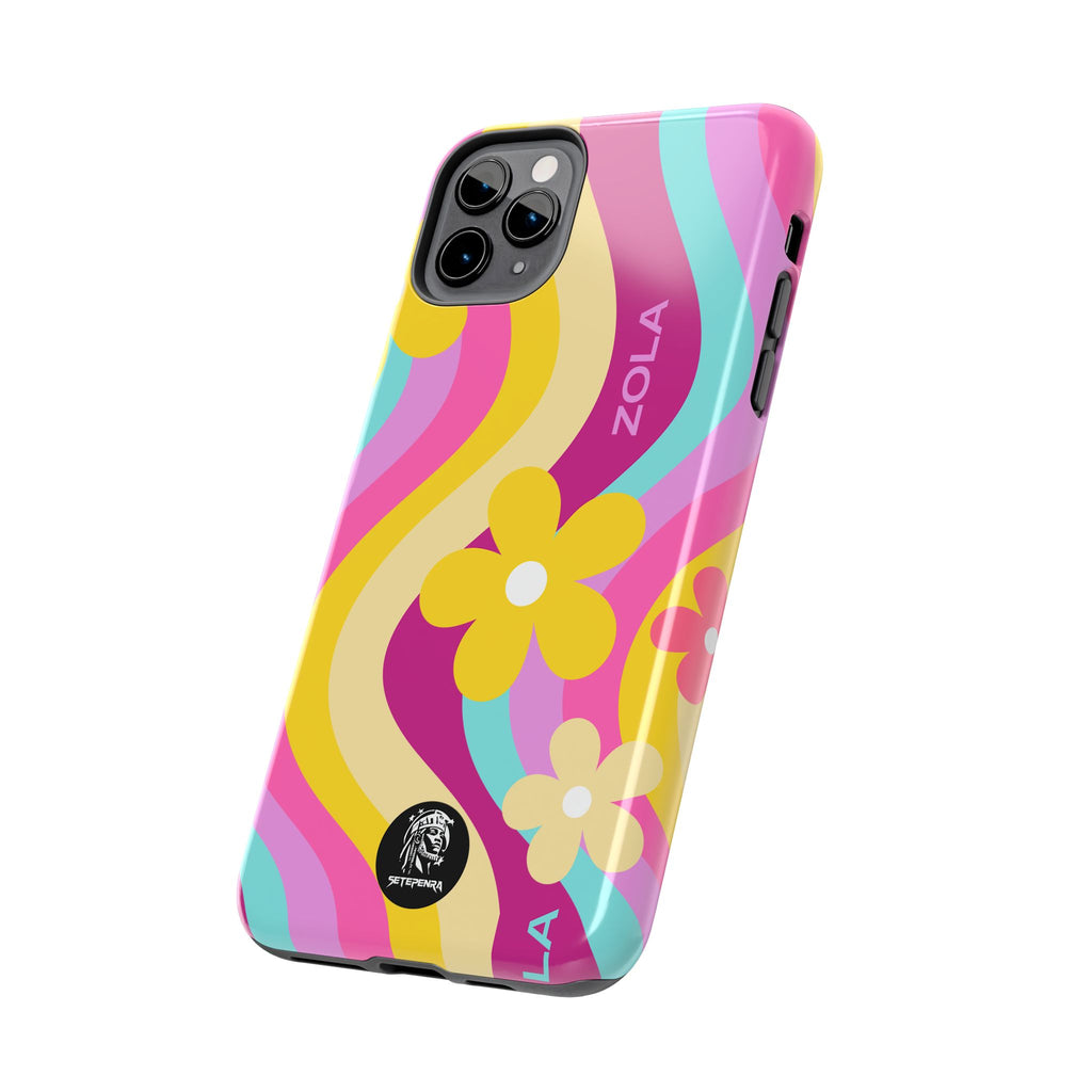 Zola Tough Phone Case (For iPhone, Galaxy & More) - Pink Wave