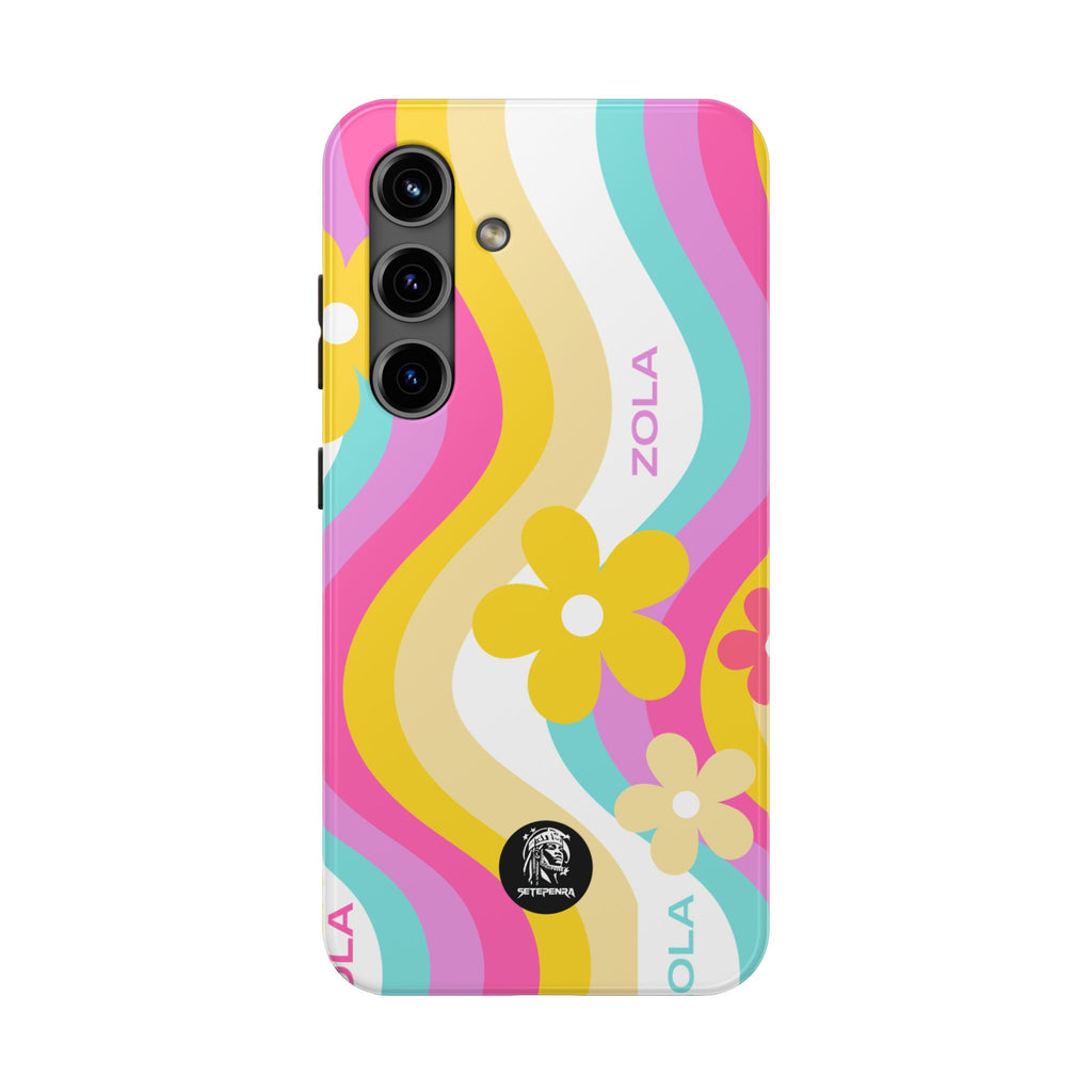Zola Tough Phone Case (For iPhone, Galaxy & More) - White Wave SETEPENRA Phone Case.