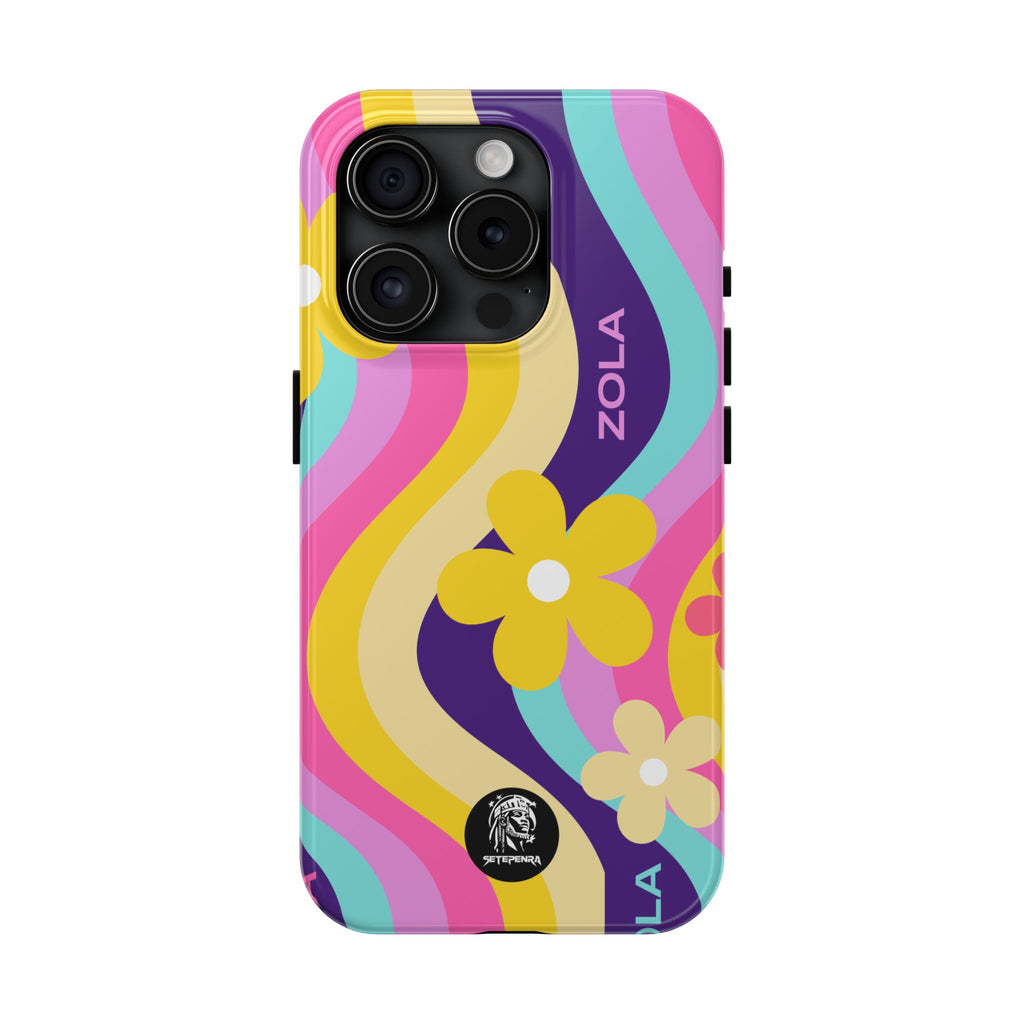 Zola Tough Phone Case (For iPhone, Galaxy & More) - Purple Wave