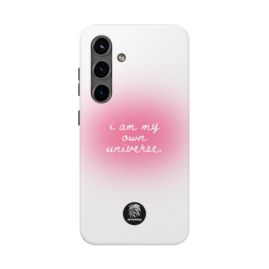 I Am My Own Universe Tough Phone Case (For iPhone, Galaxy & More) - White