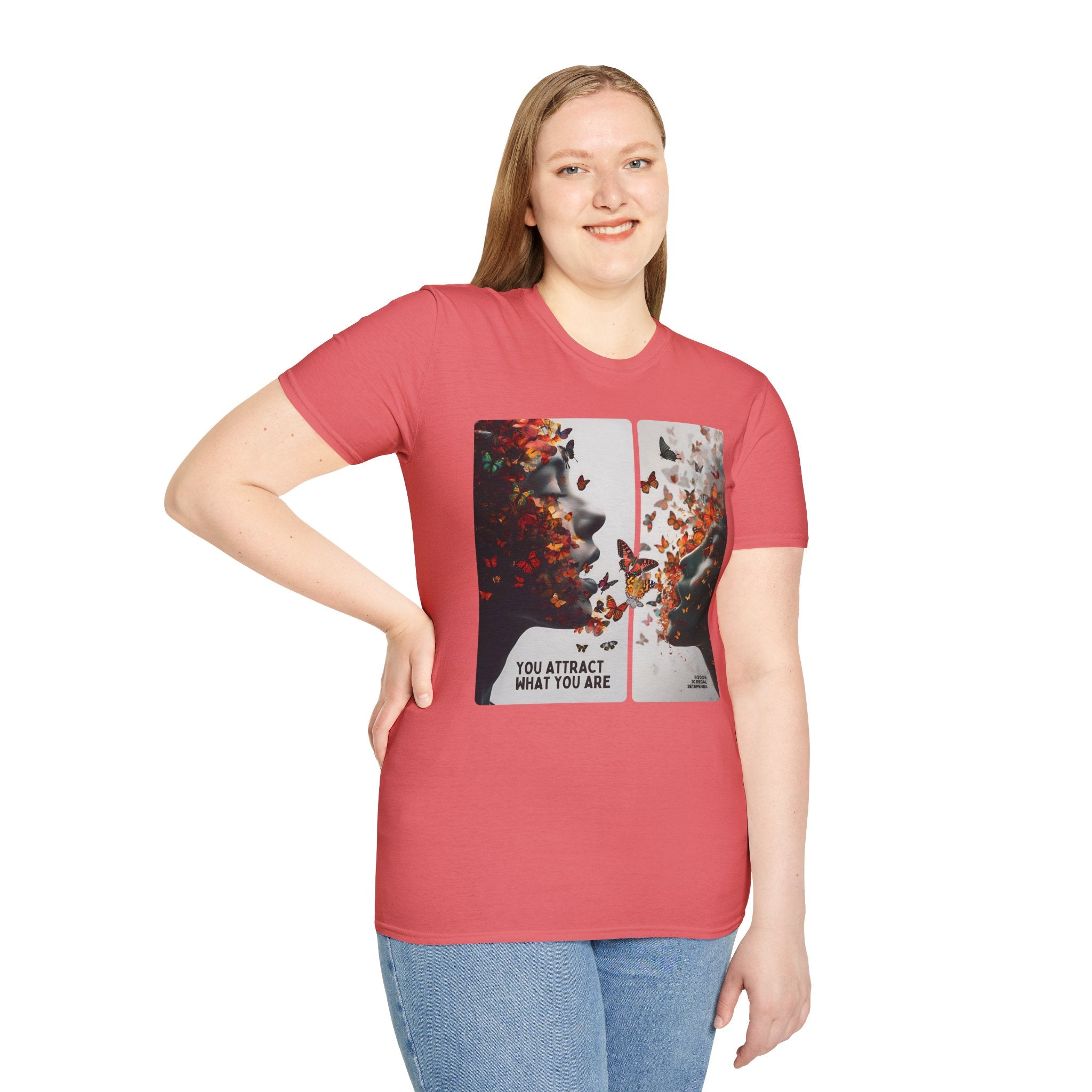 You Attract What You Are (1st Edition) Unisex Softstyle T-Shirt SETEPENRA T-Shirt.