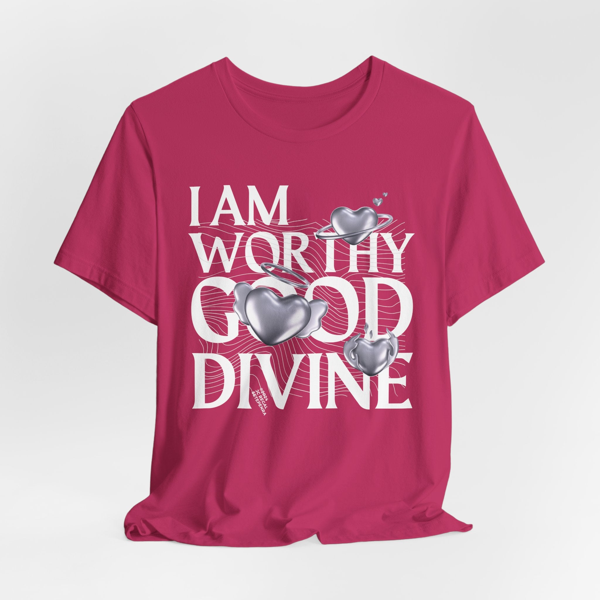 I AM WORTHY GOOD DIVINE Unisex Jersey Short Sleeve Tee